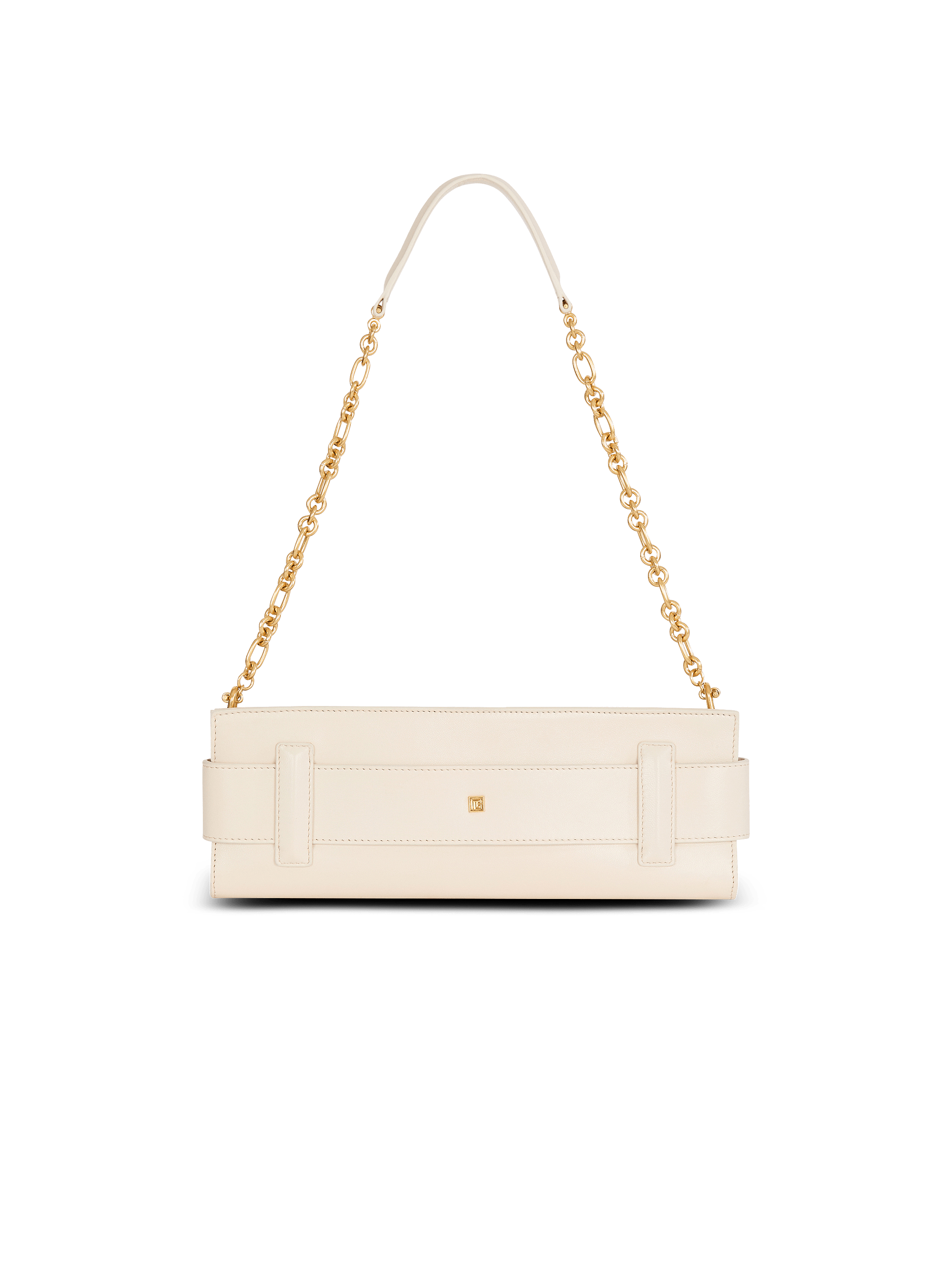 Anthem lambskin and enamel clutch