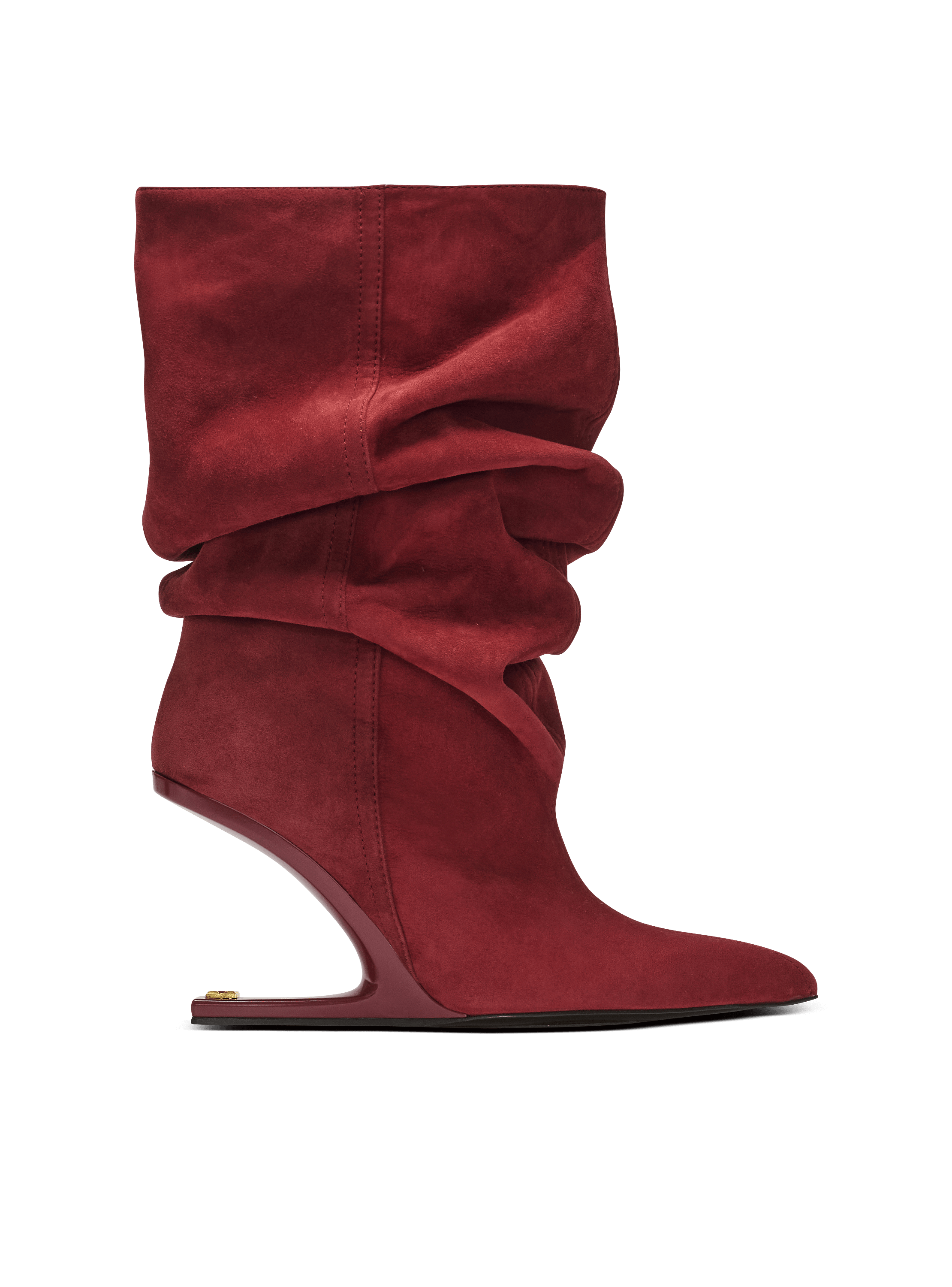 No Wedge-Stiefeletten aus Wildleder