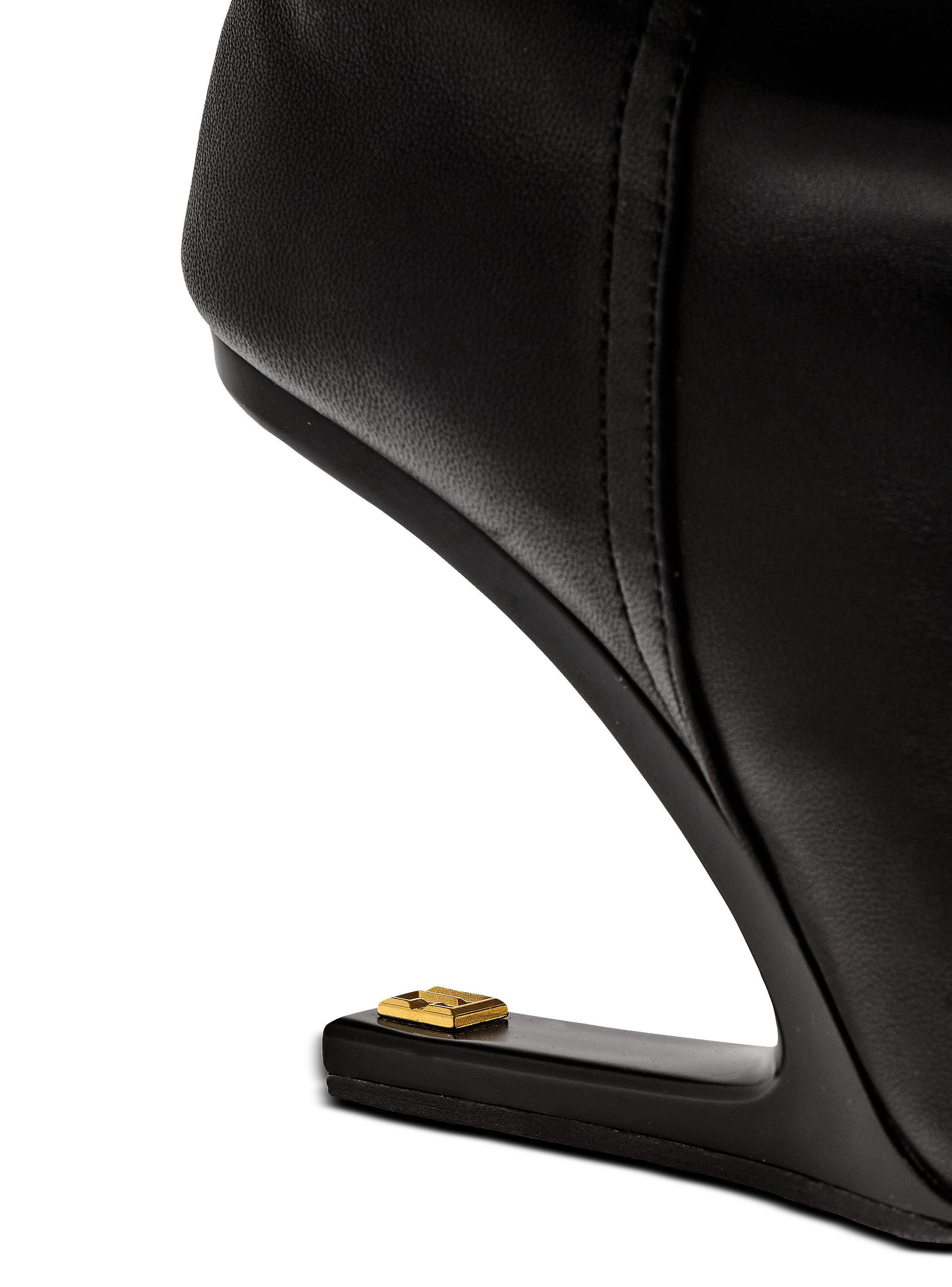 No Wedge smooth leather ankle boots