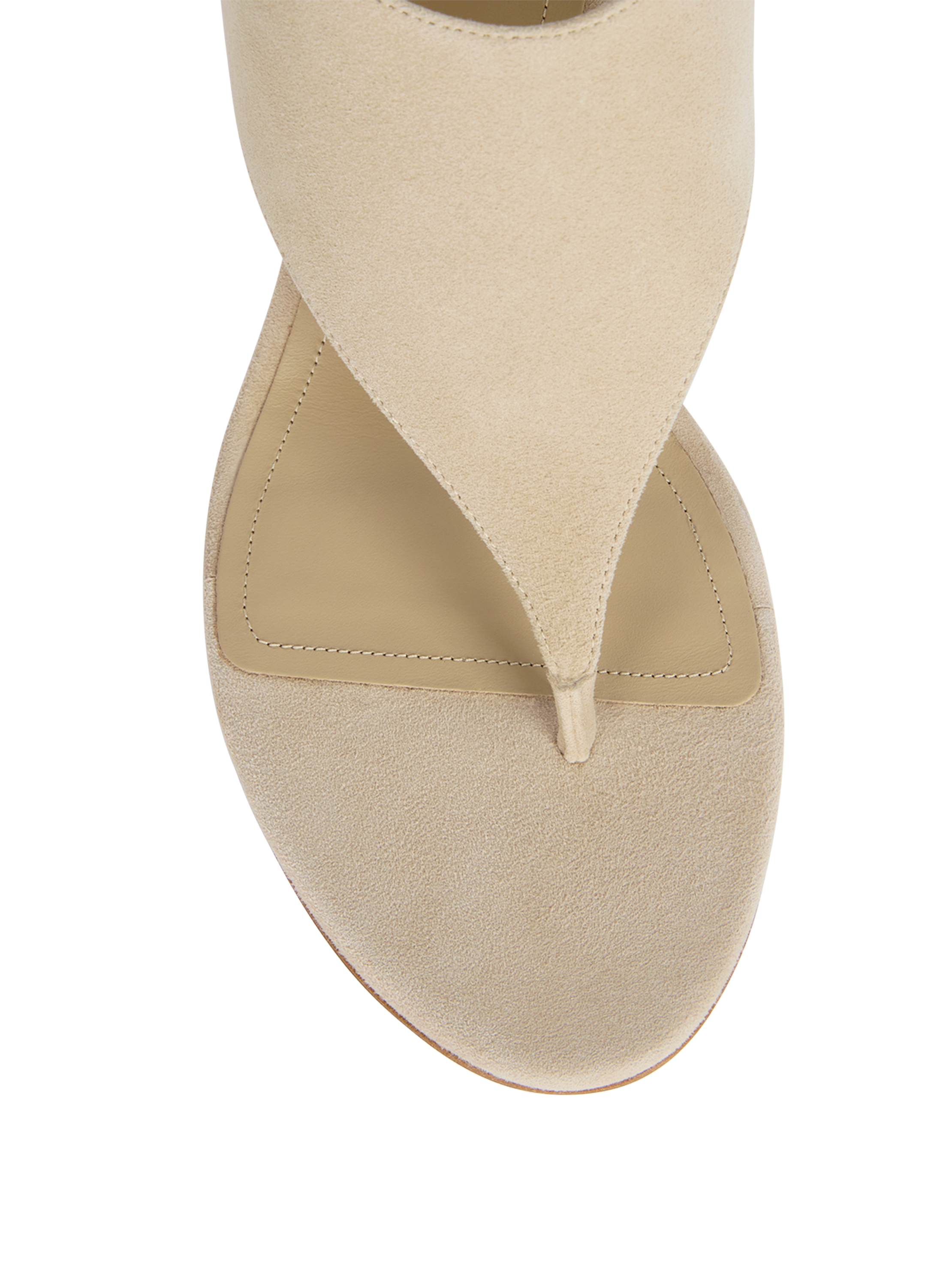 Sandales No Wedge en cuir su&eacute;d&eacute;