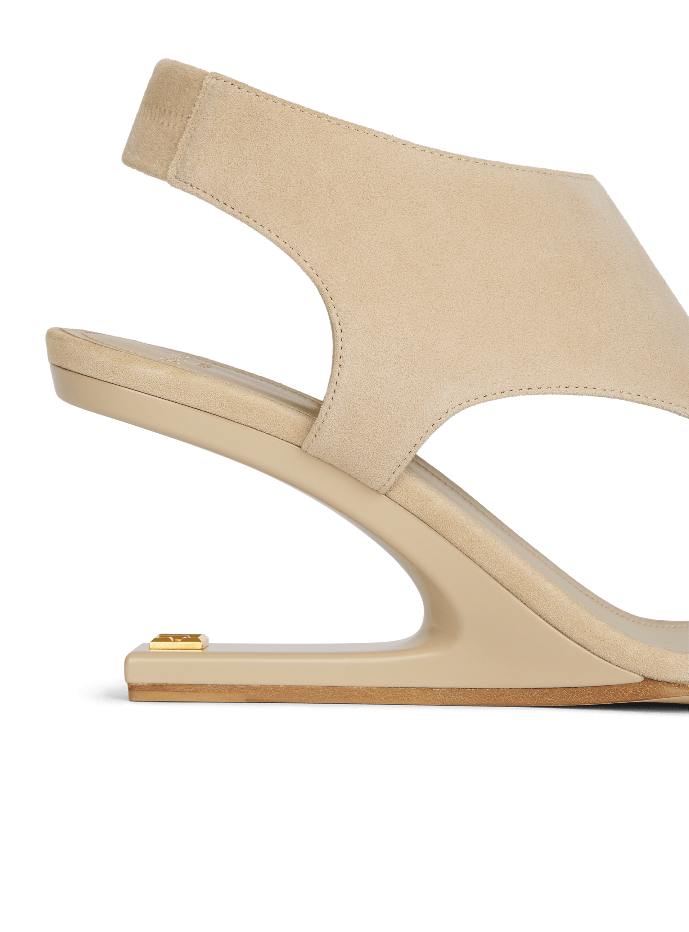 Sandales No Wedge en cuir su&eacute;d&eacute;