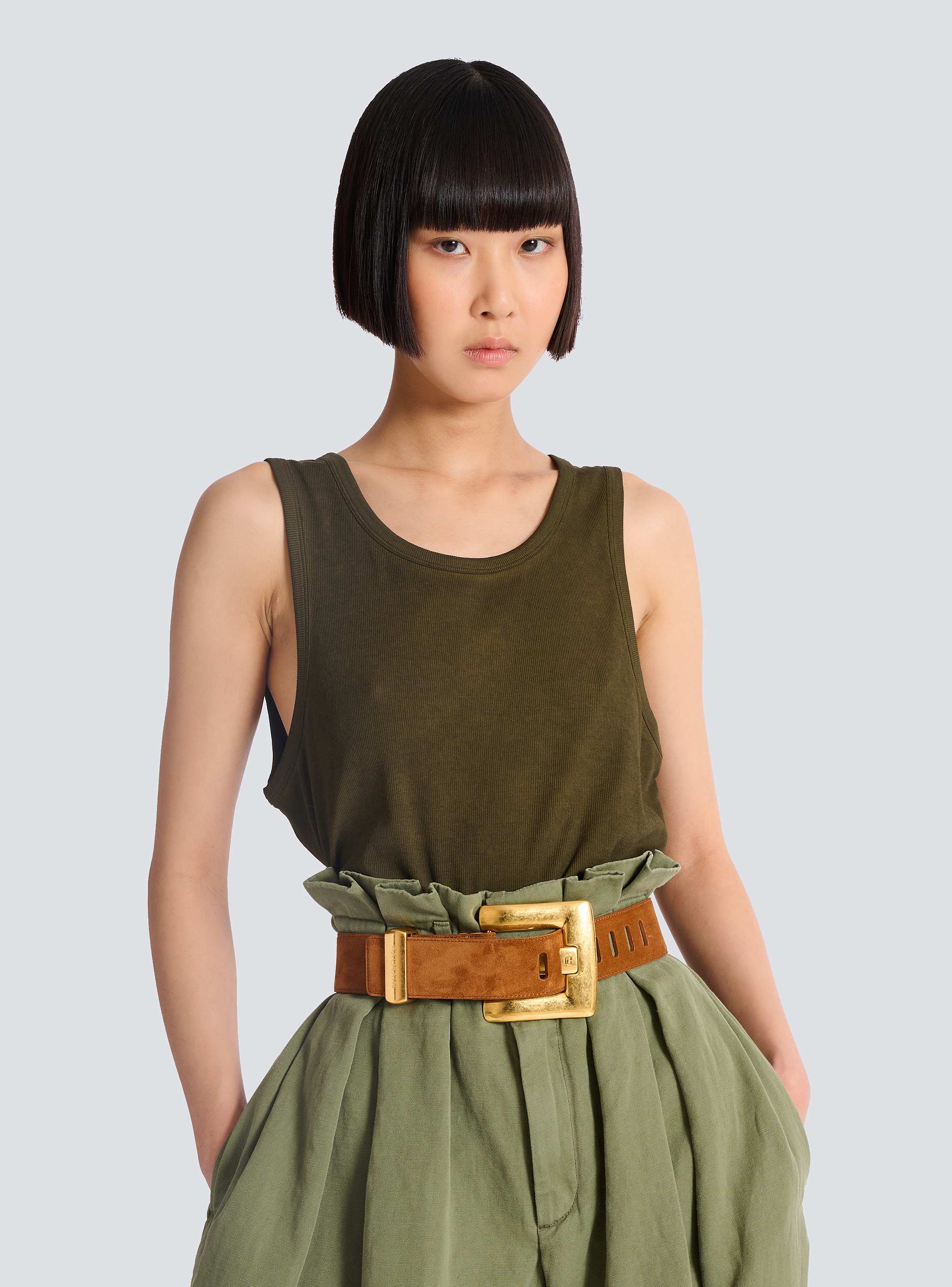 Anthem suede leather belt