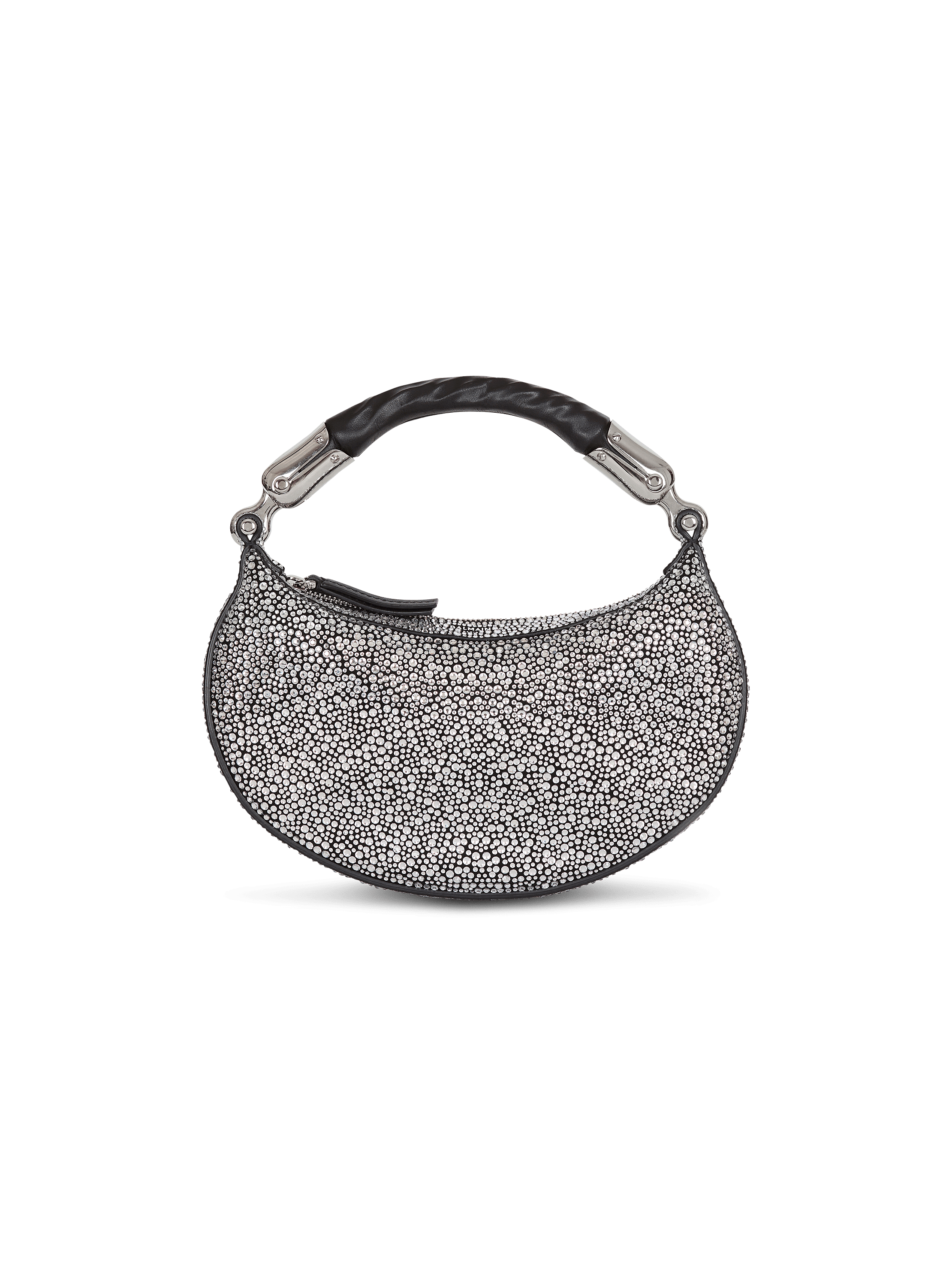 Ebene Mini bag in suede and crystals