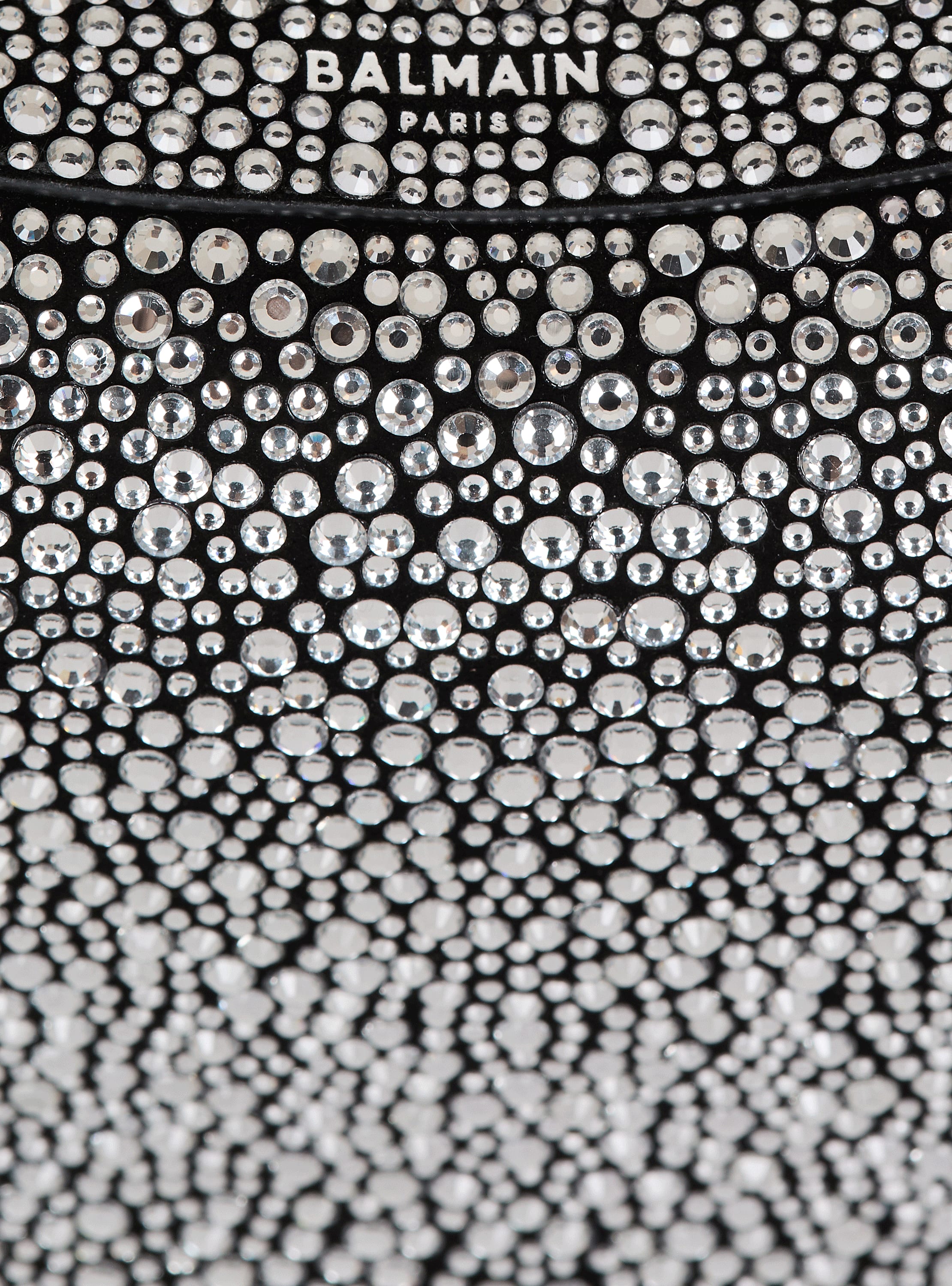 Ebene Mini bag in suede and crystals