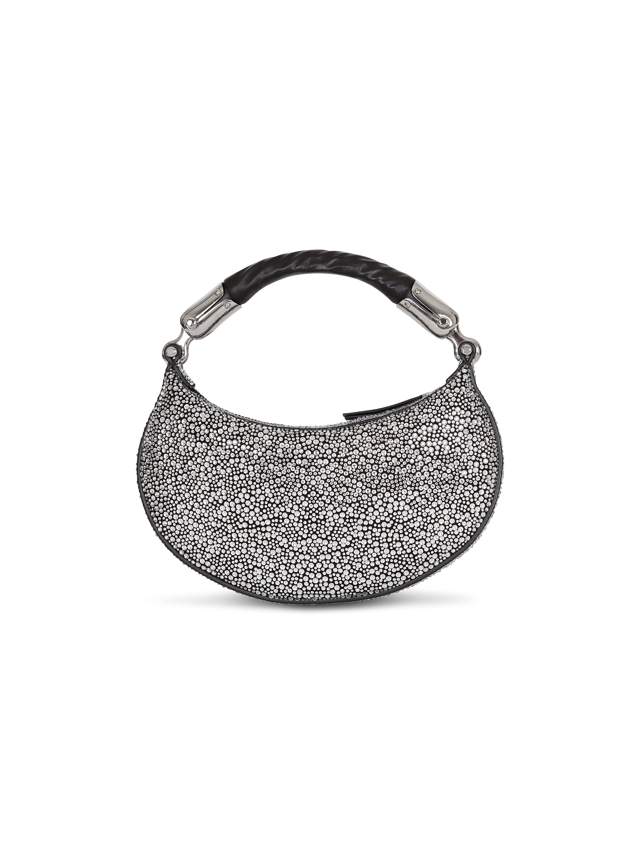Ebene Mini bag in suede and crystals