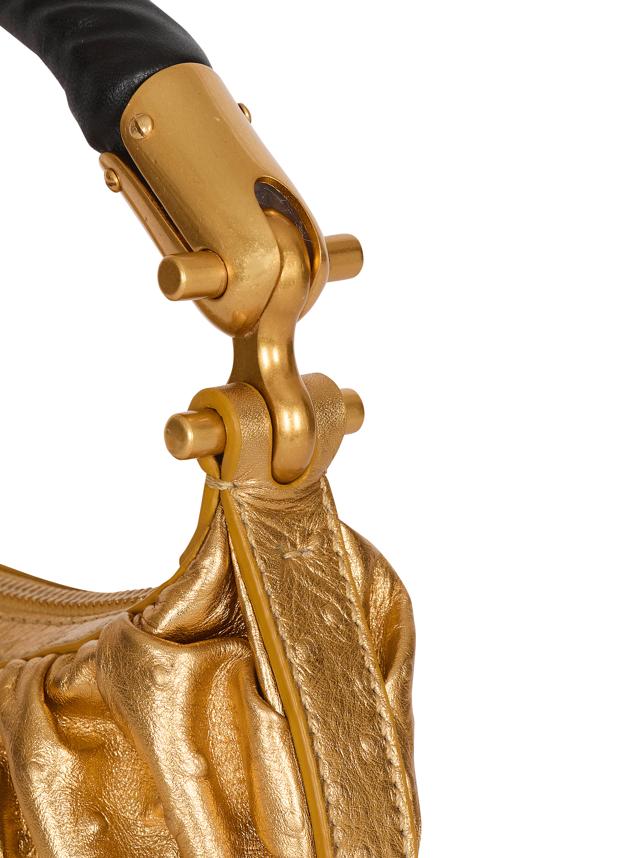 Ebene Mini bag in lamé leather