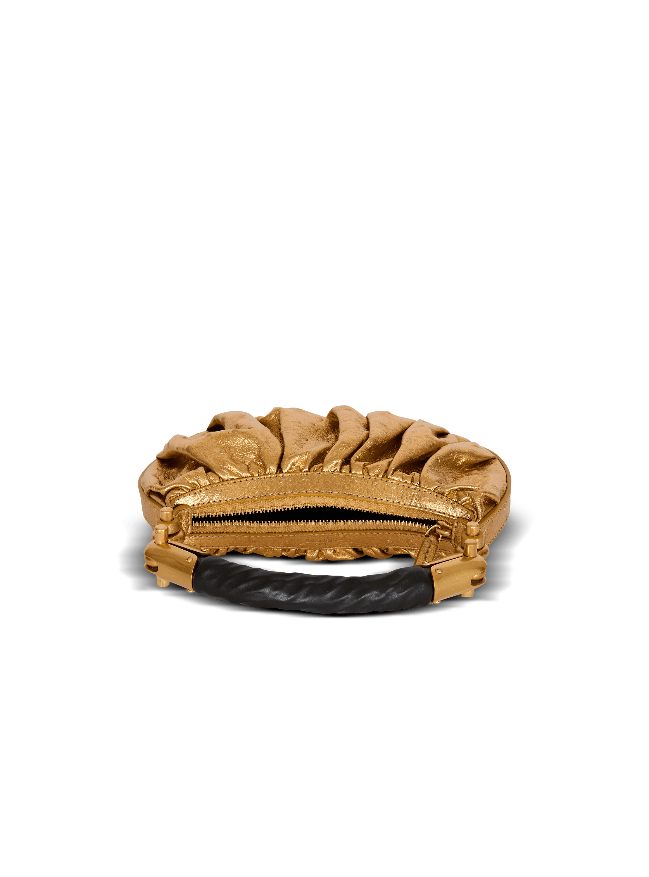 Ebene Mini bag in lamé leather