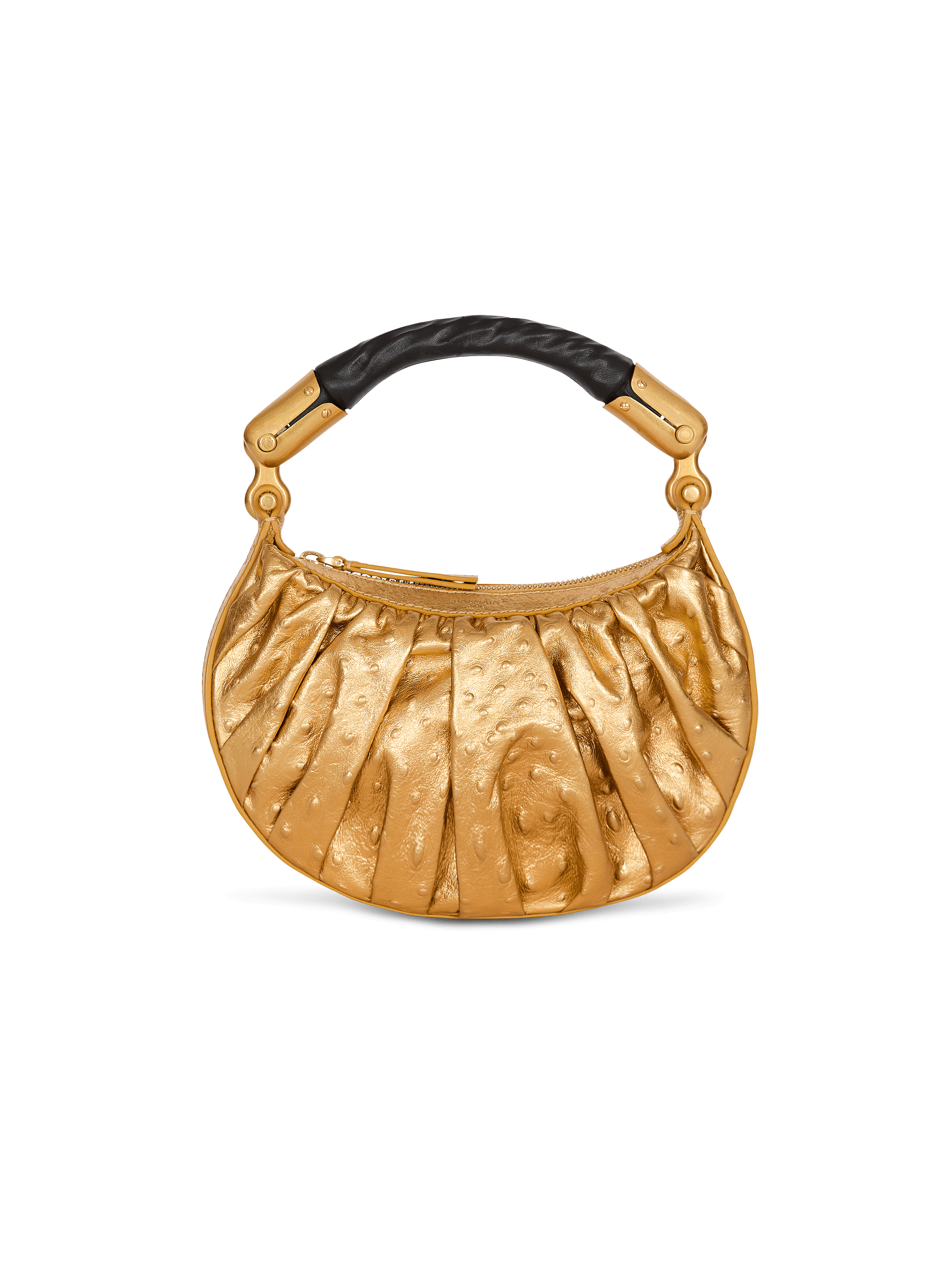 Ebene Mini bag in lamé leather