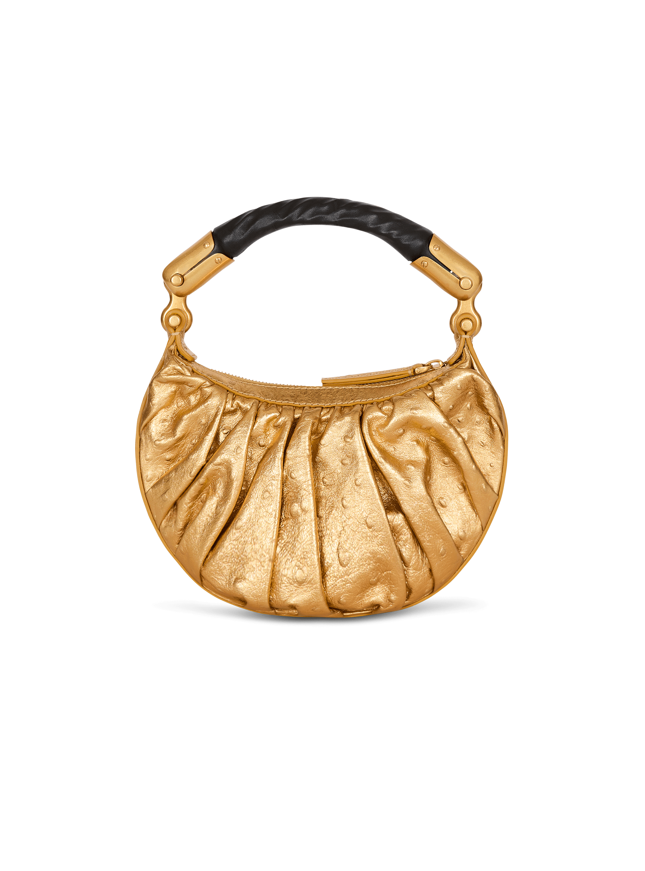 Ebene Mini bag in lamé leather