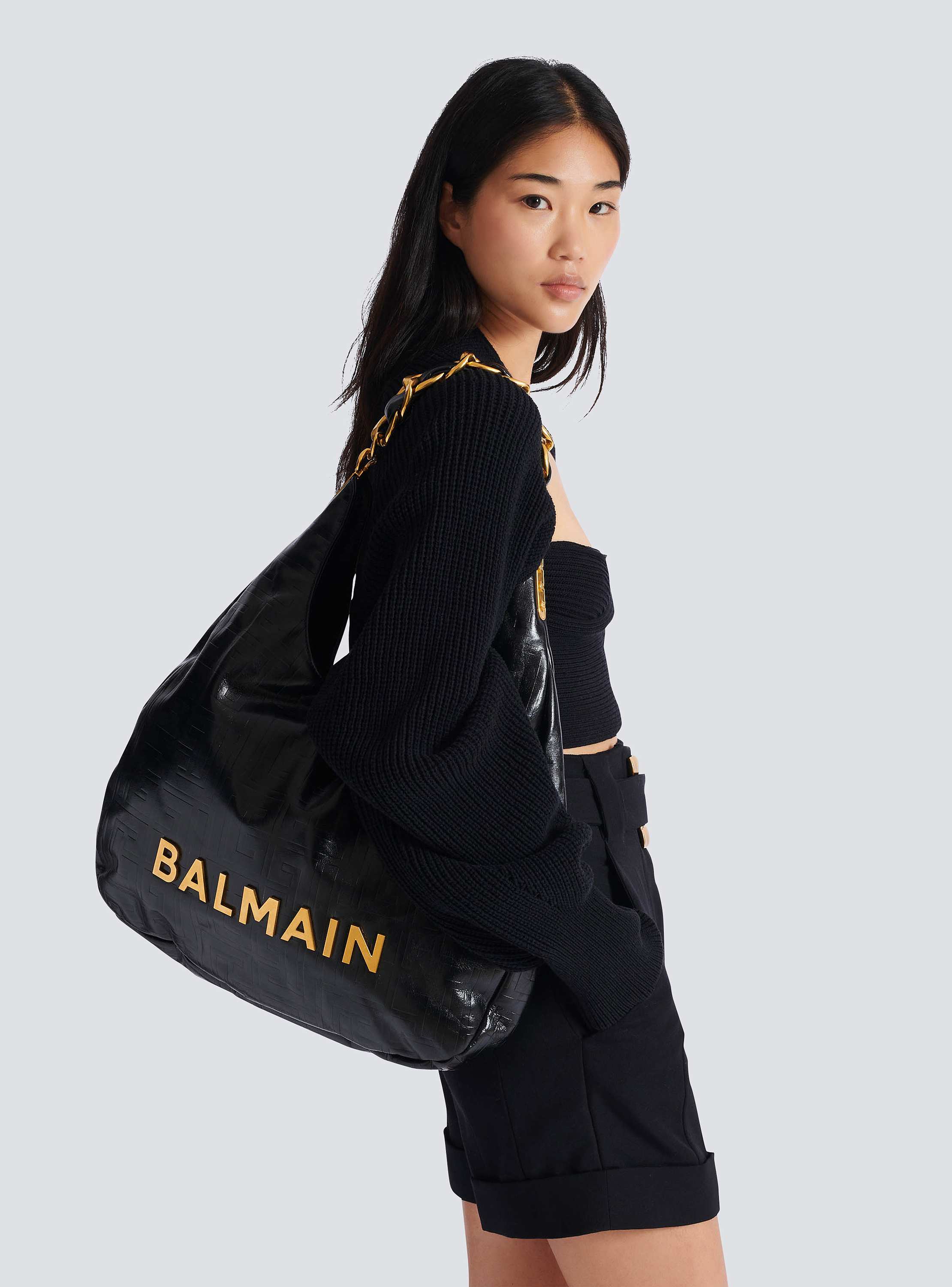 1945 ソフト モノグラム クリンクルレザー製 ホーボーバッグ