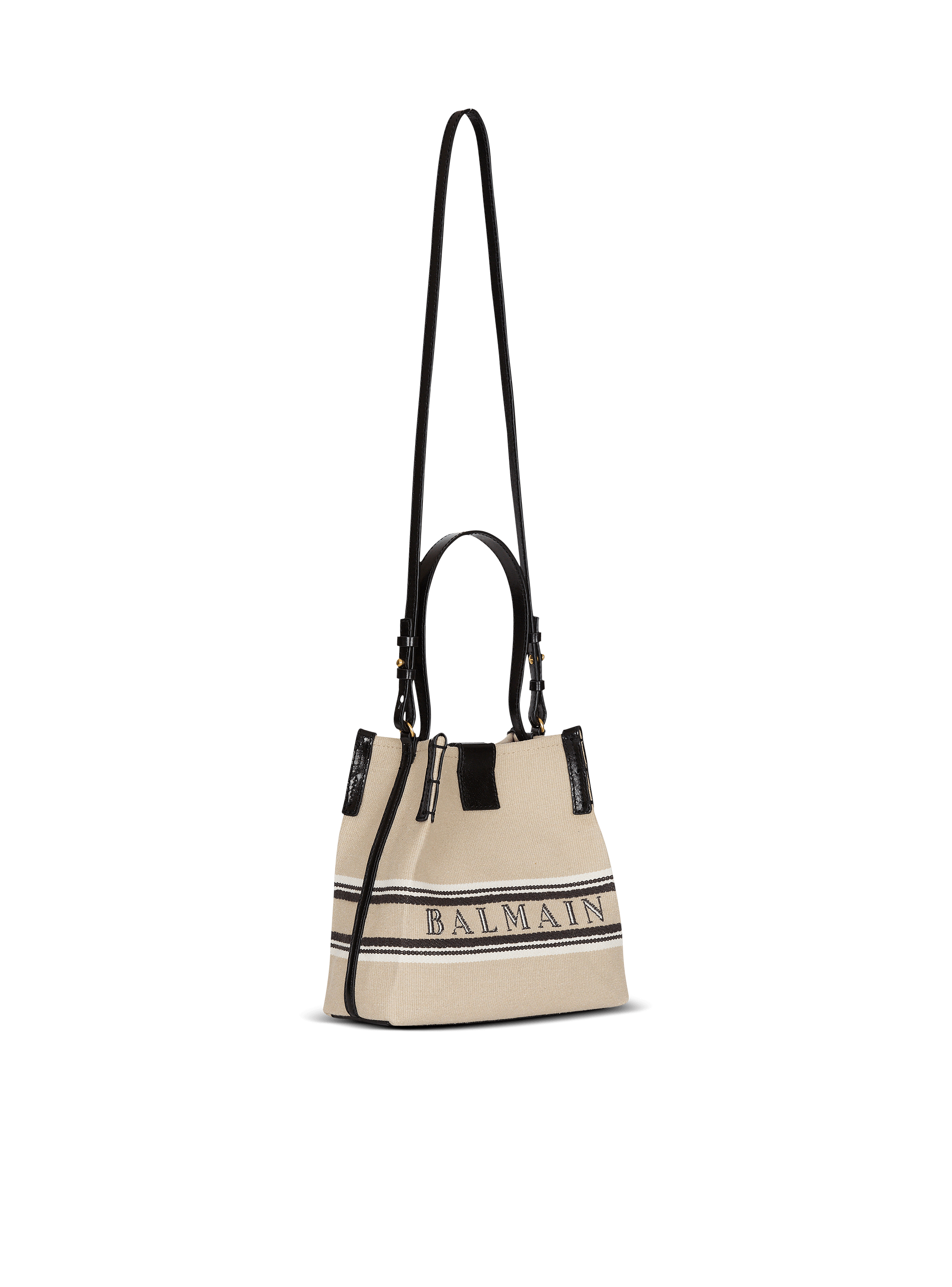 Release Bucket bag in canvas and calfskin