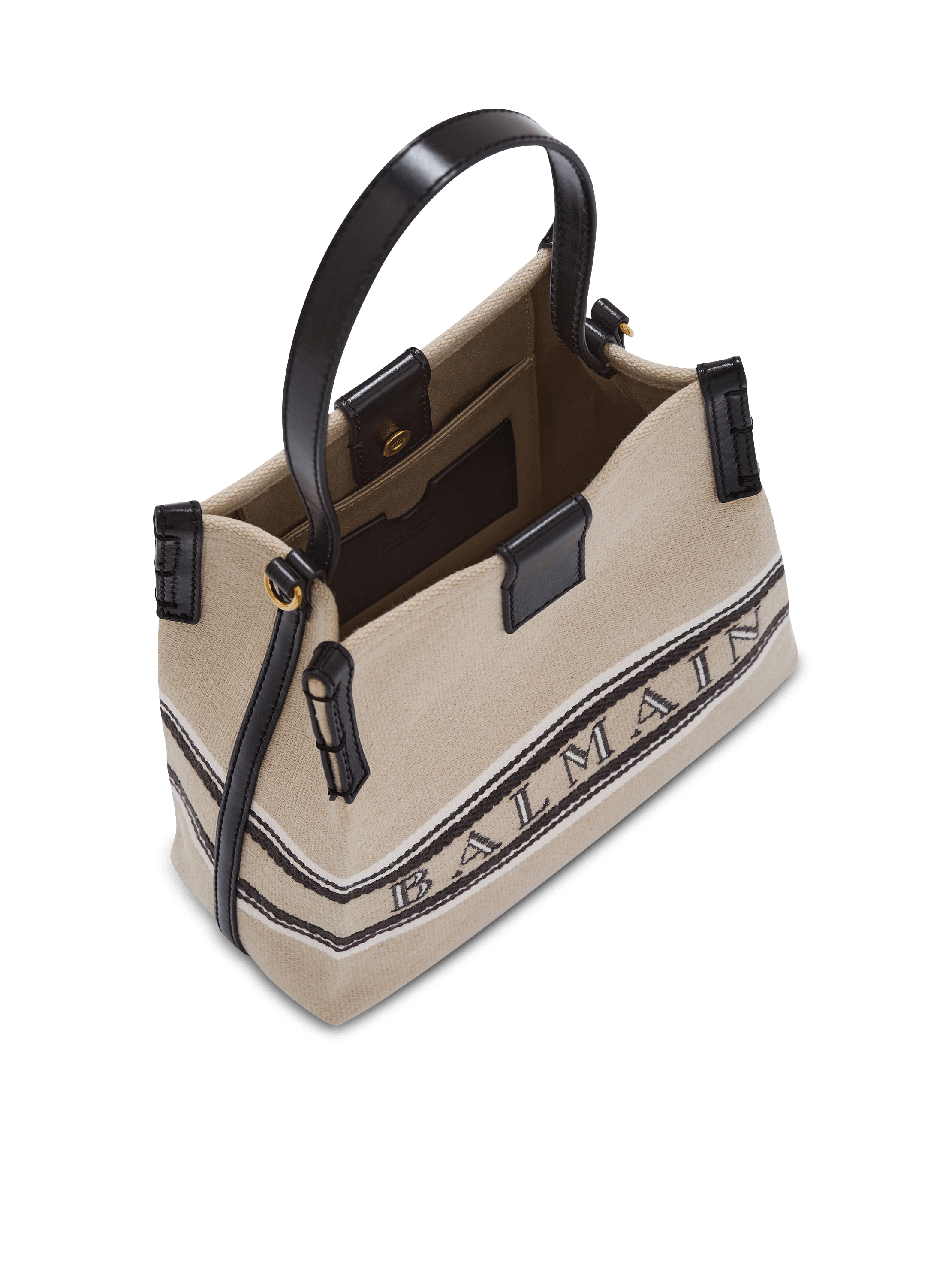 Release Bucket bag in canvas and calfskin