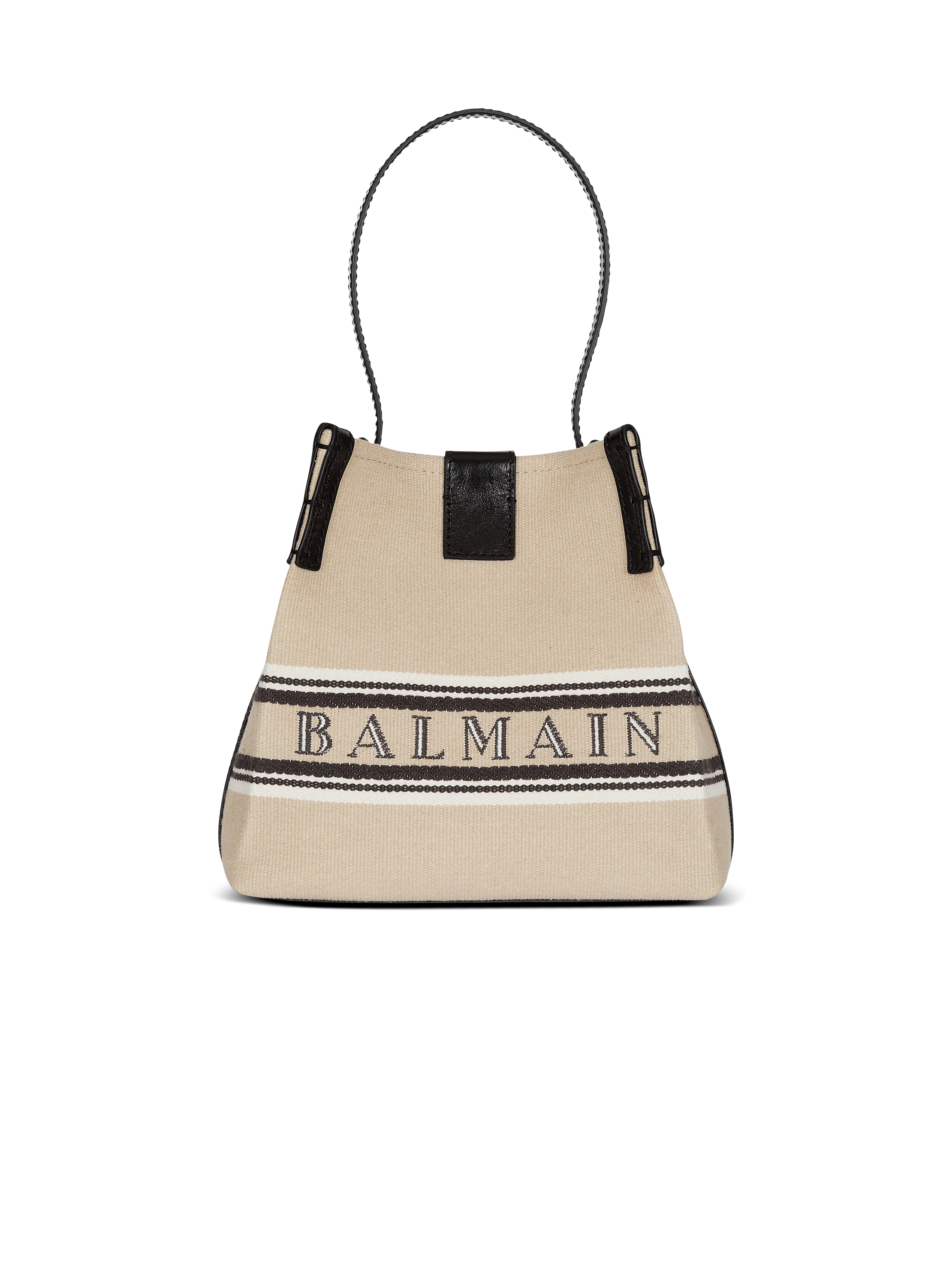 Release Bucket bag in canvas and calfskin