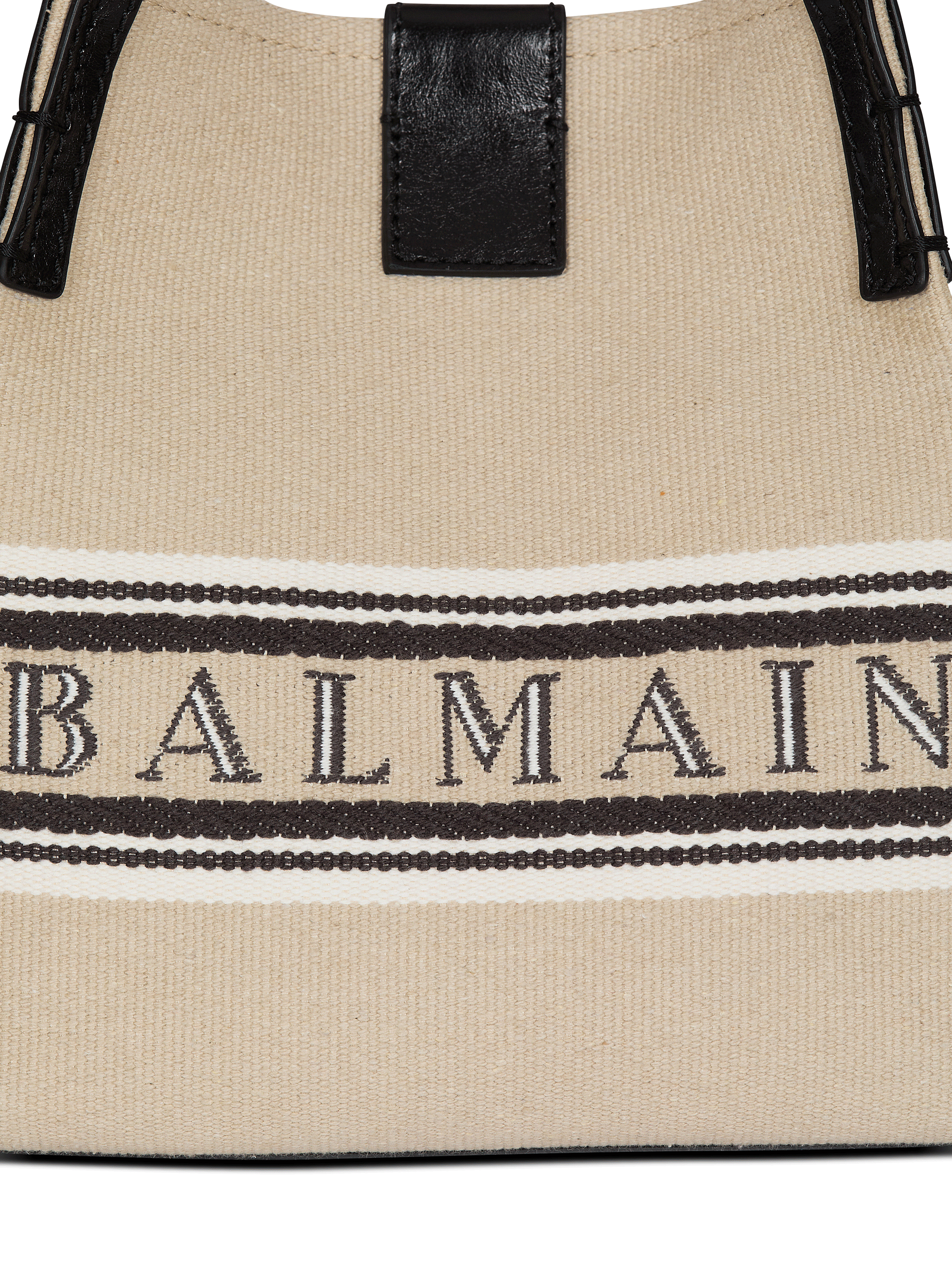 Release Bucket bag in canvas and calfskin