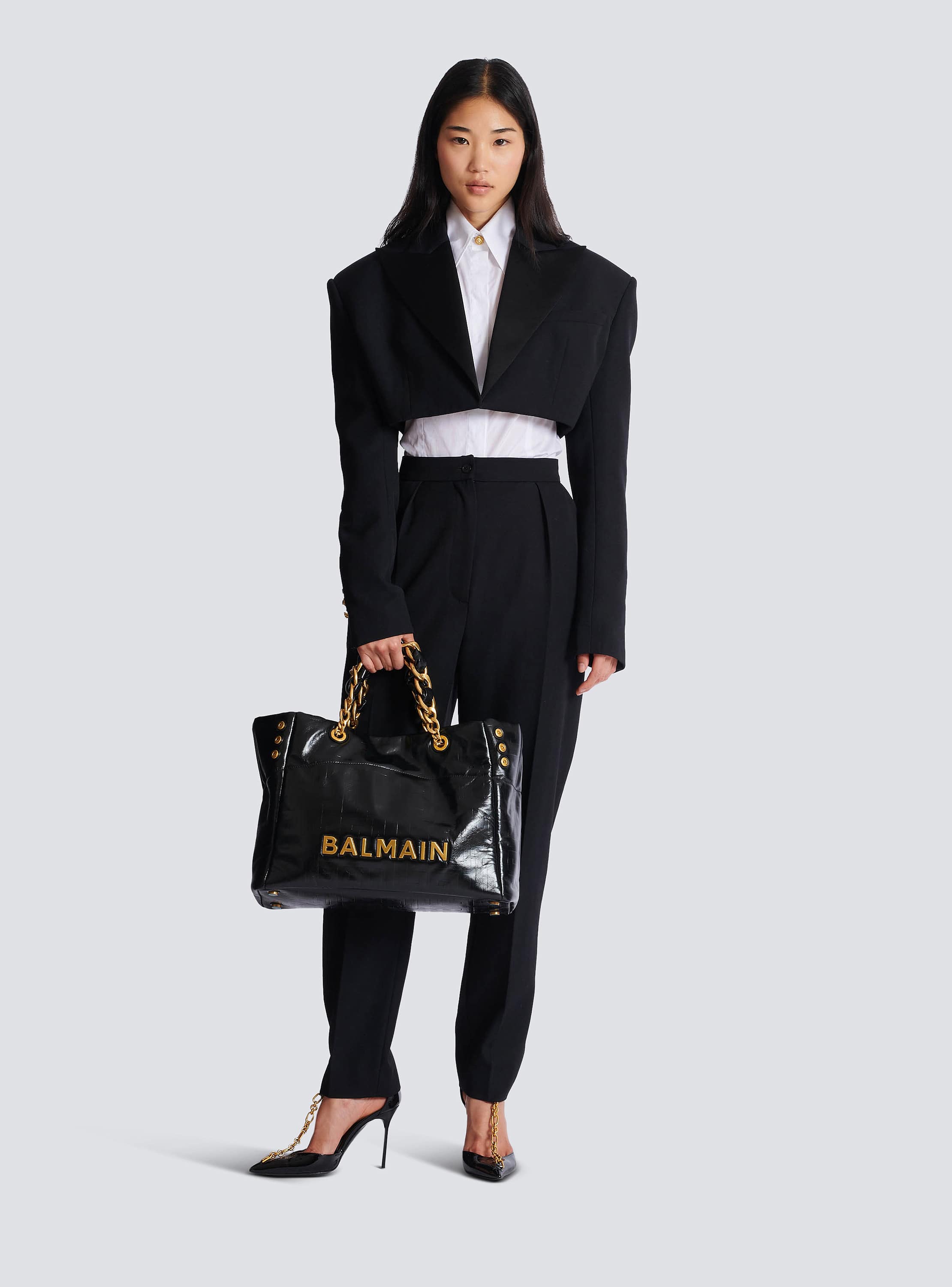 1945 ソフト クラックドカーフレザー トートバッグ