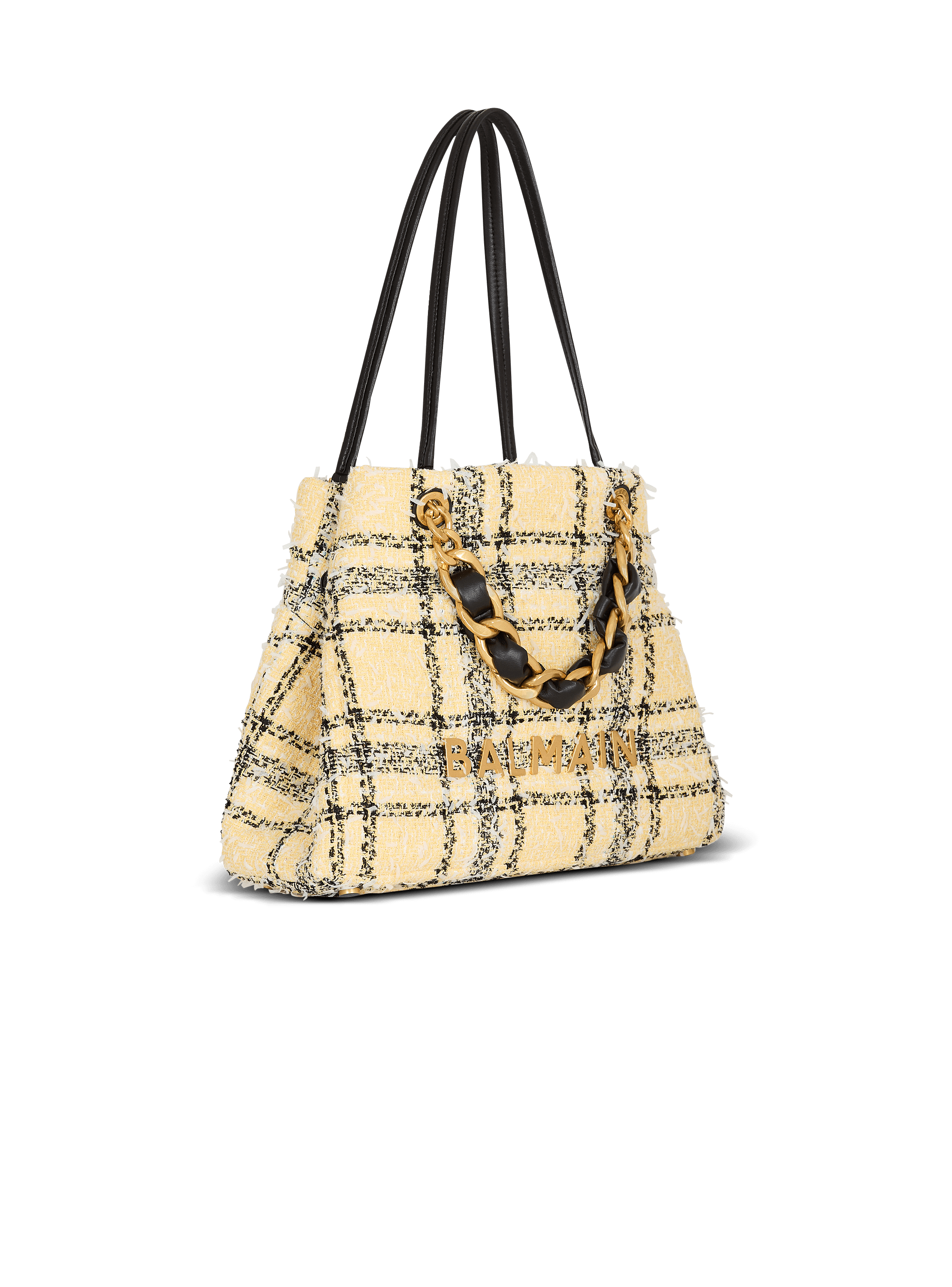 Plaid tweed 1945 tote bag