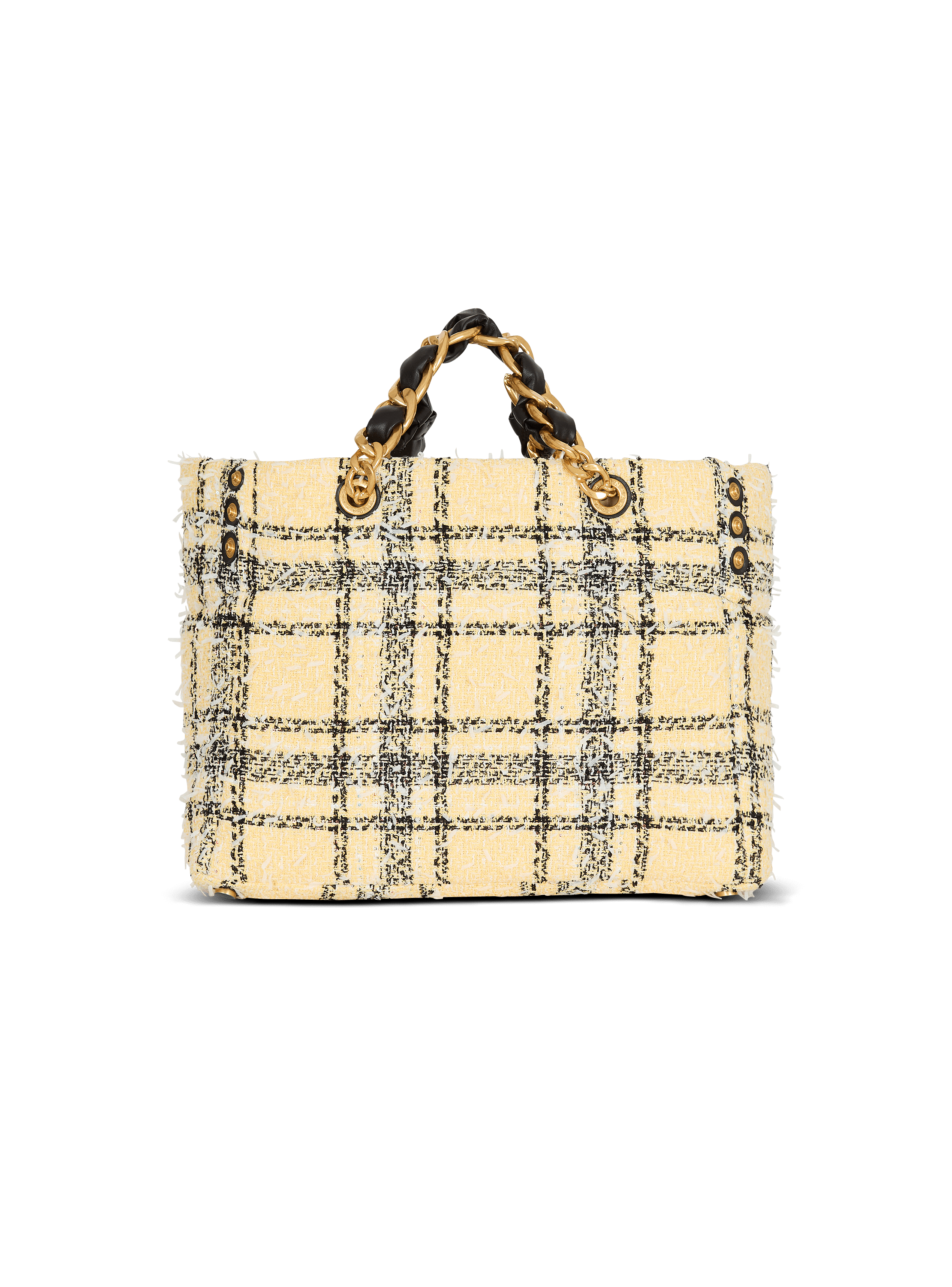 Plaid tweed 1945 tote bag