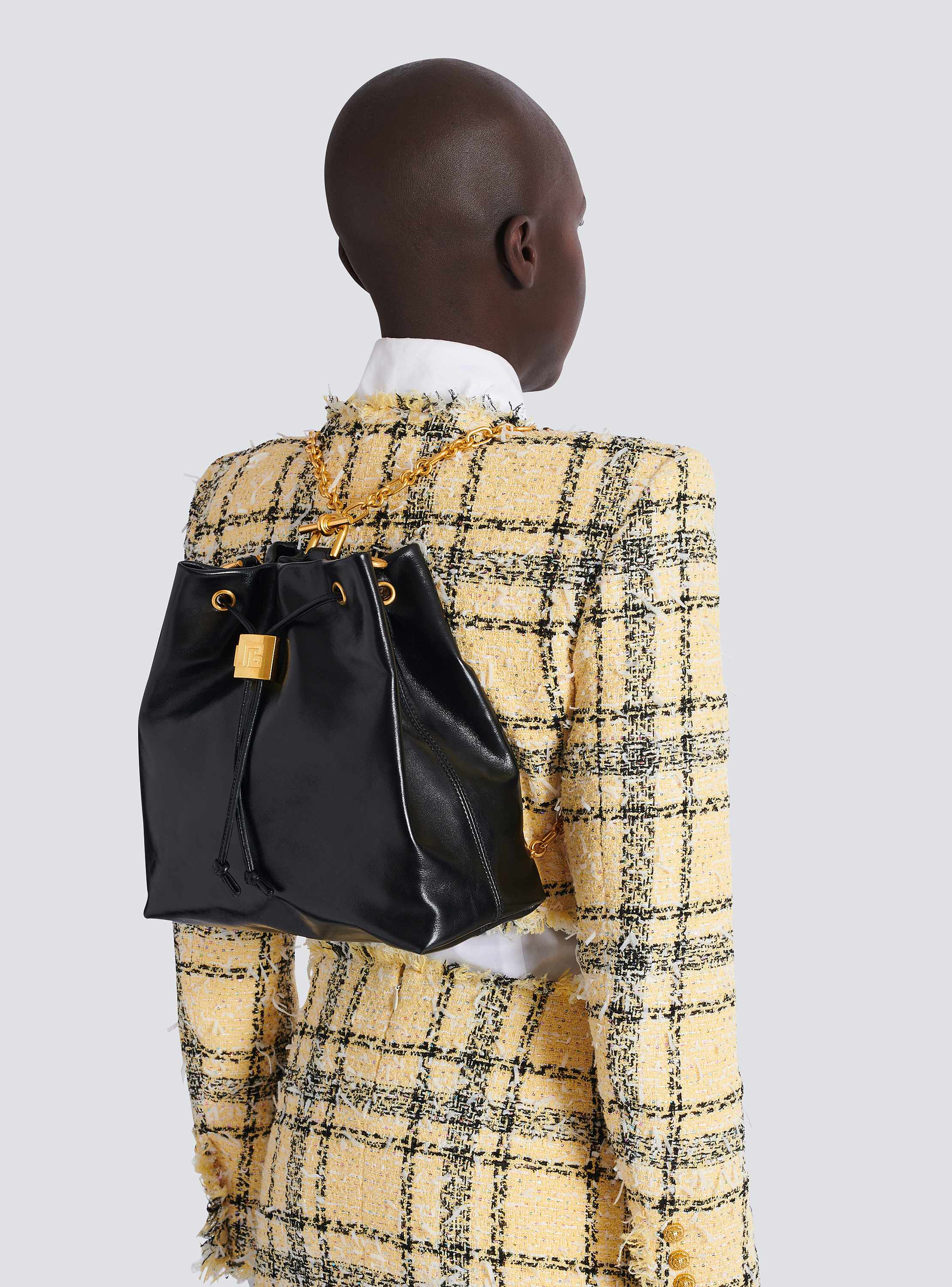 Pulse calfskin leather backpack