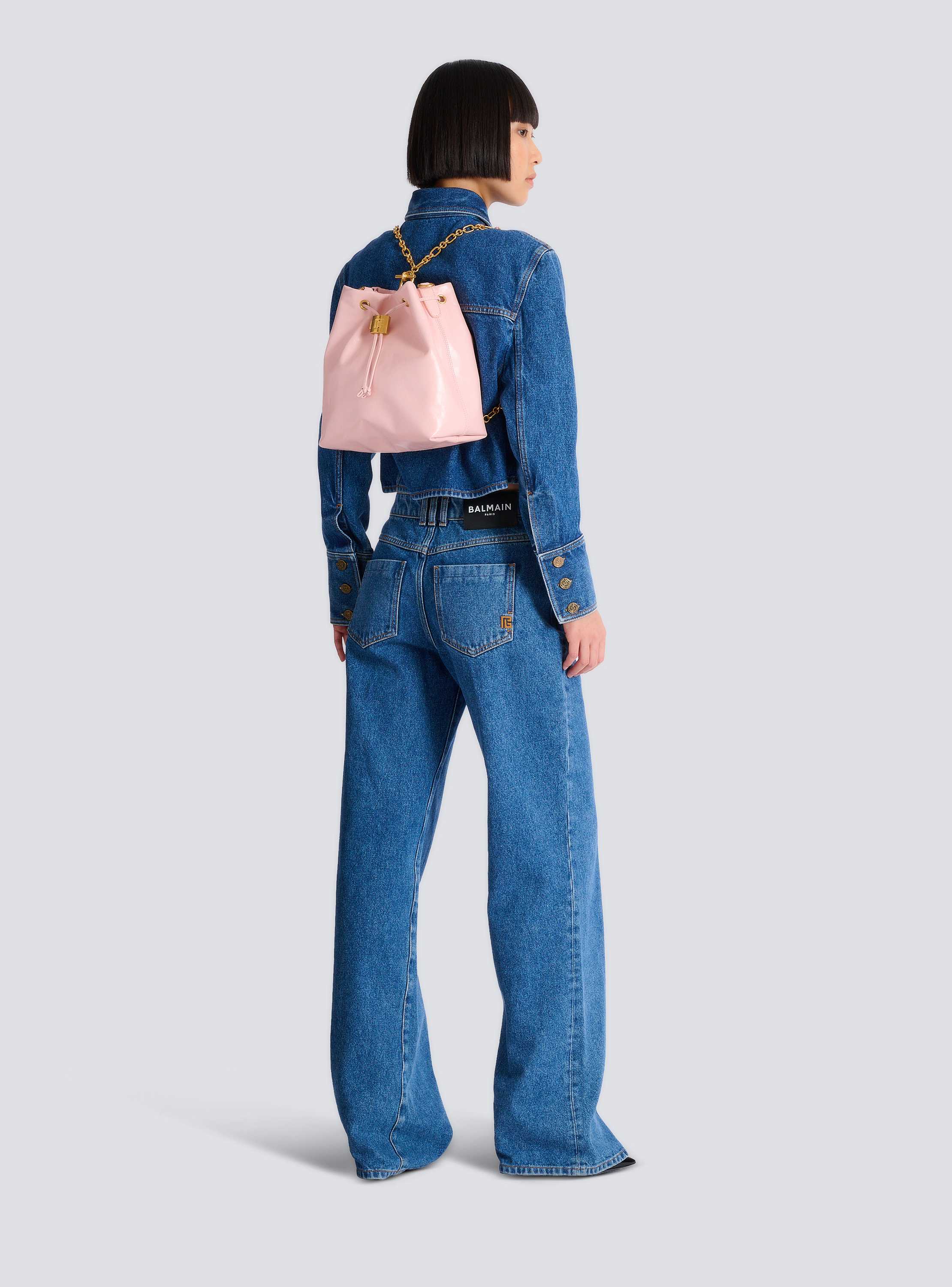 Pulse calfskin leather backpack