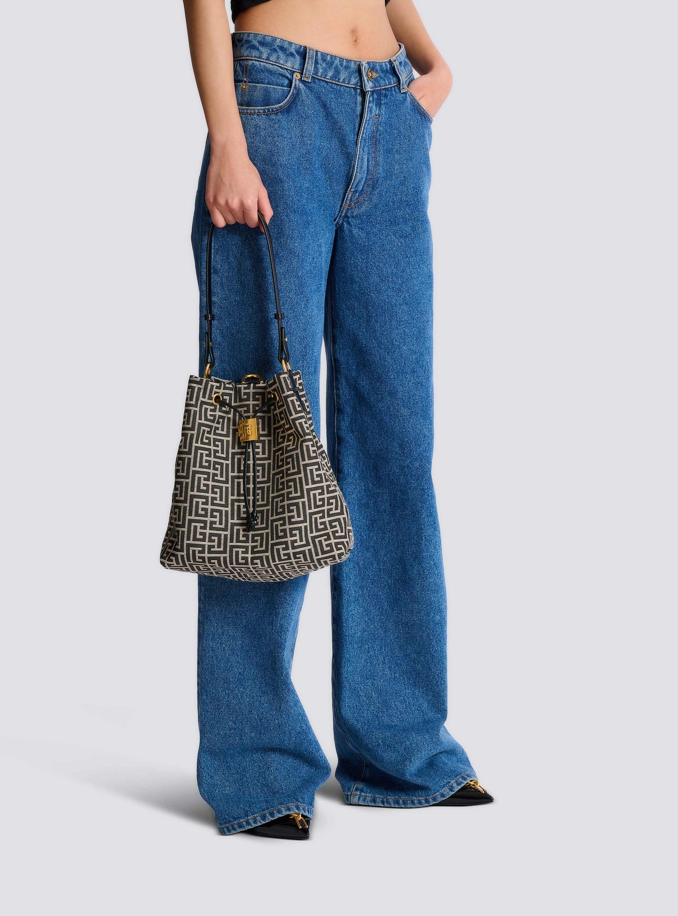 Pulse monogram jacquard backpack