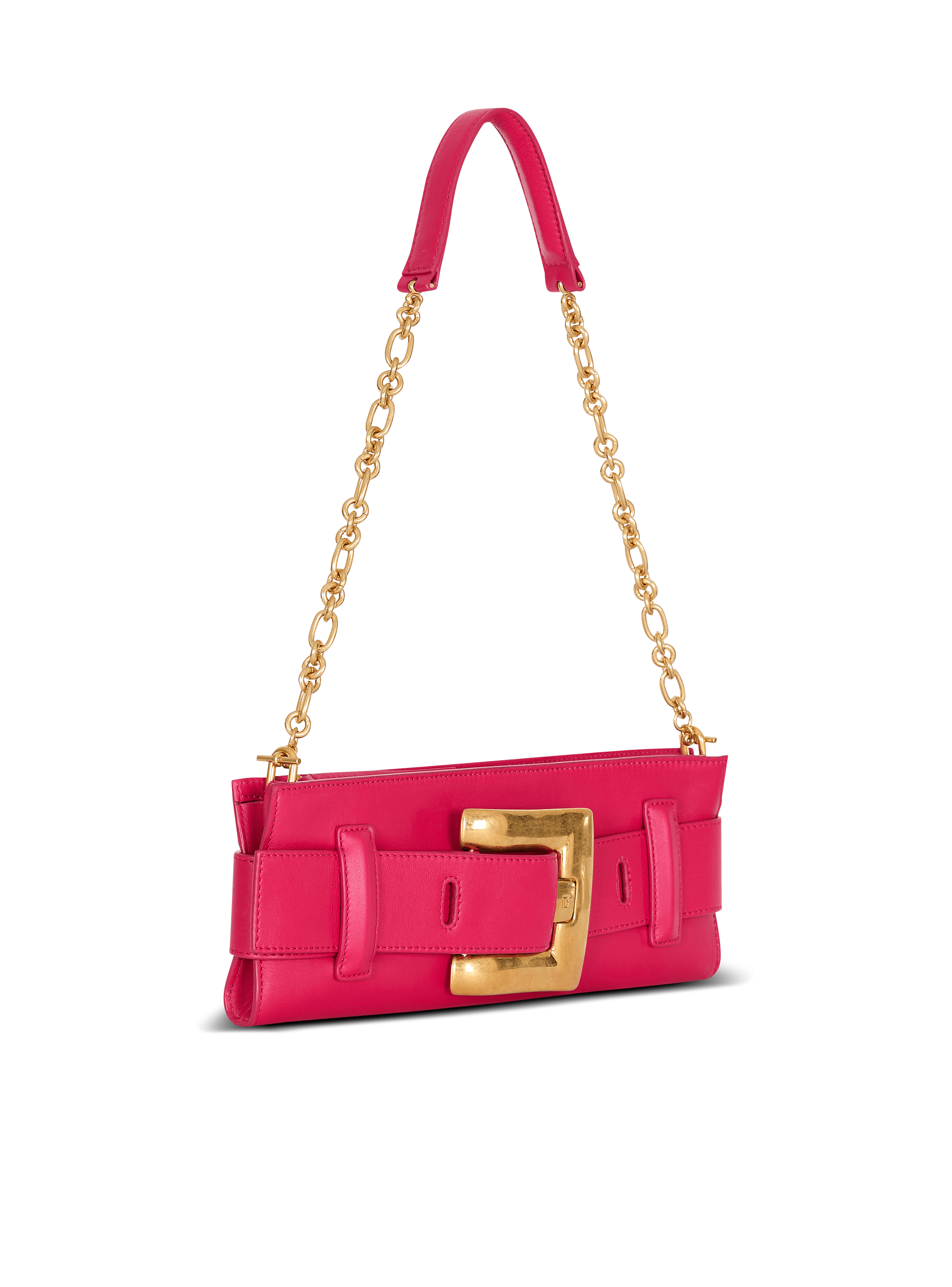 Anthem calfskin leather clutch