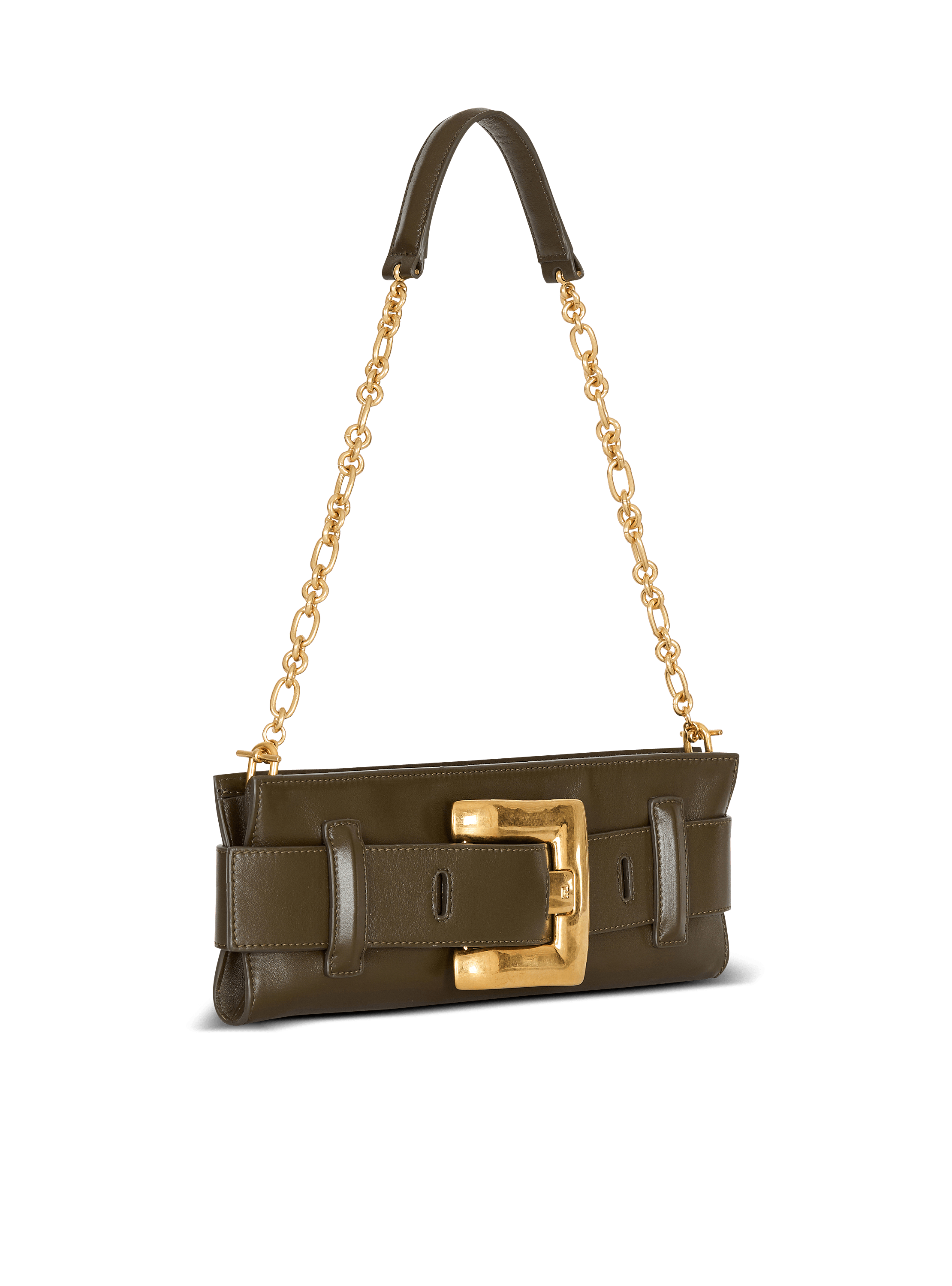 Anthem calfskin leather clutch