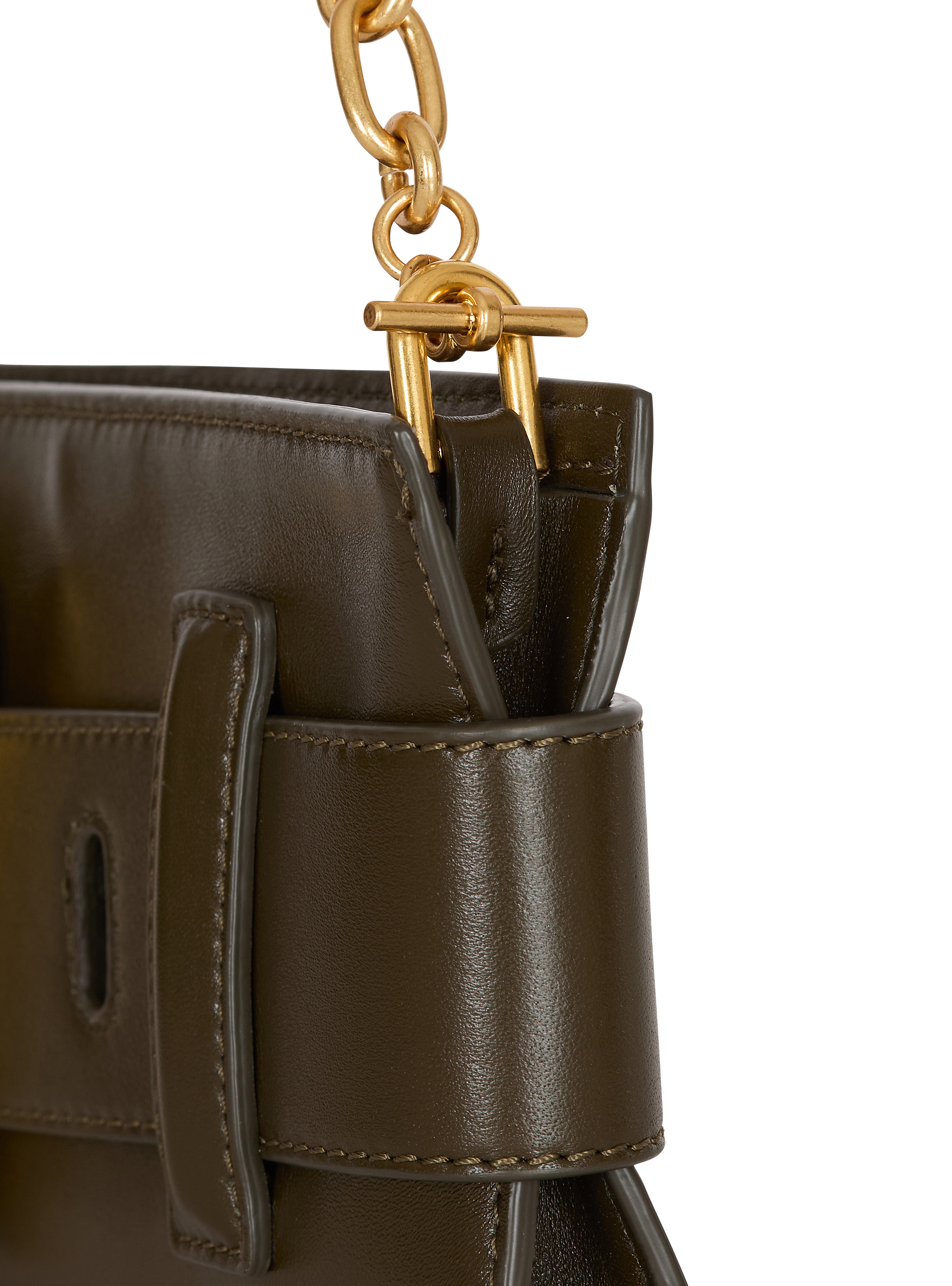 Anthem calfskin leather clutch