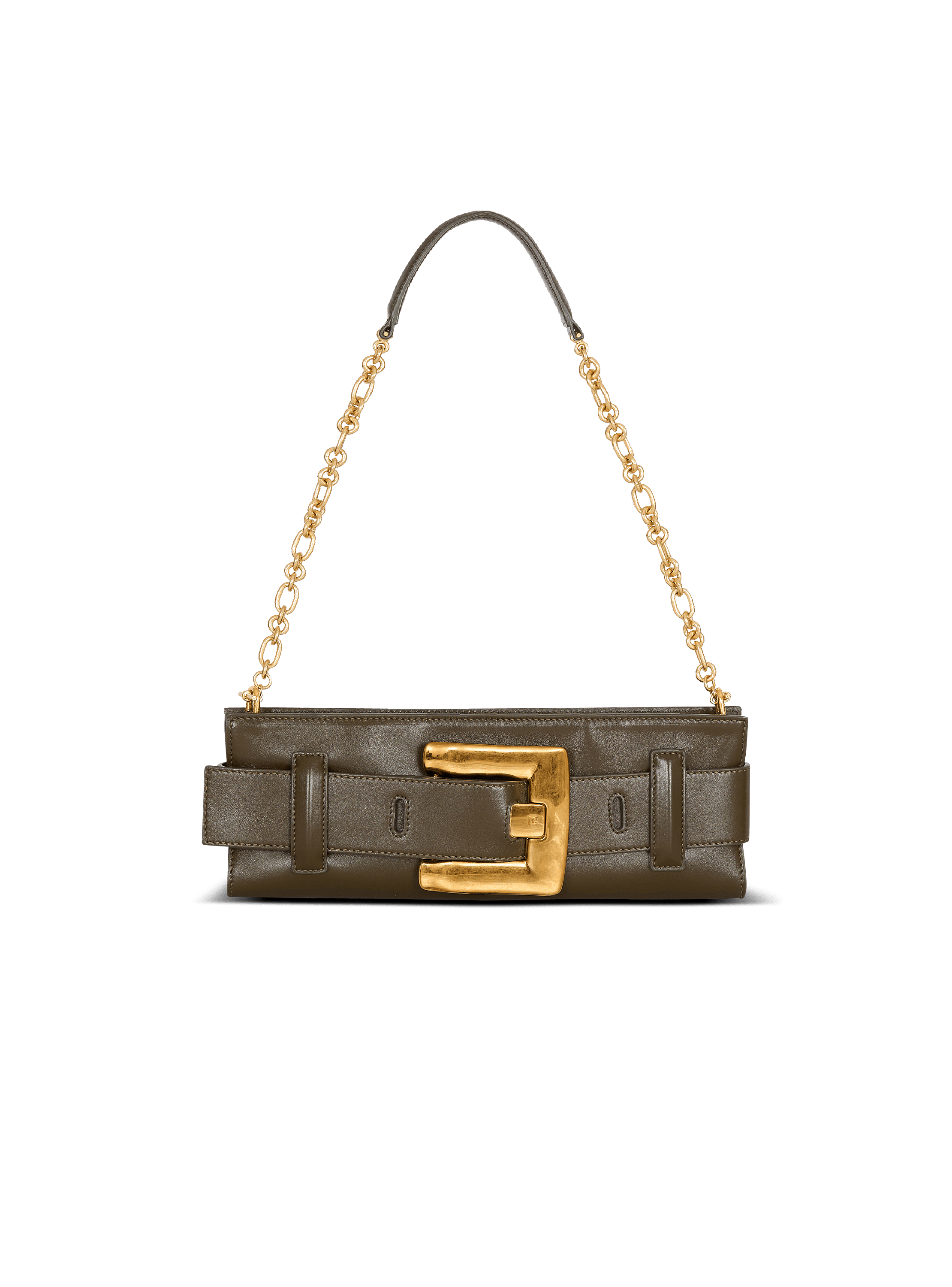 Anthem calfskin leather clutch