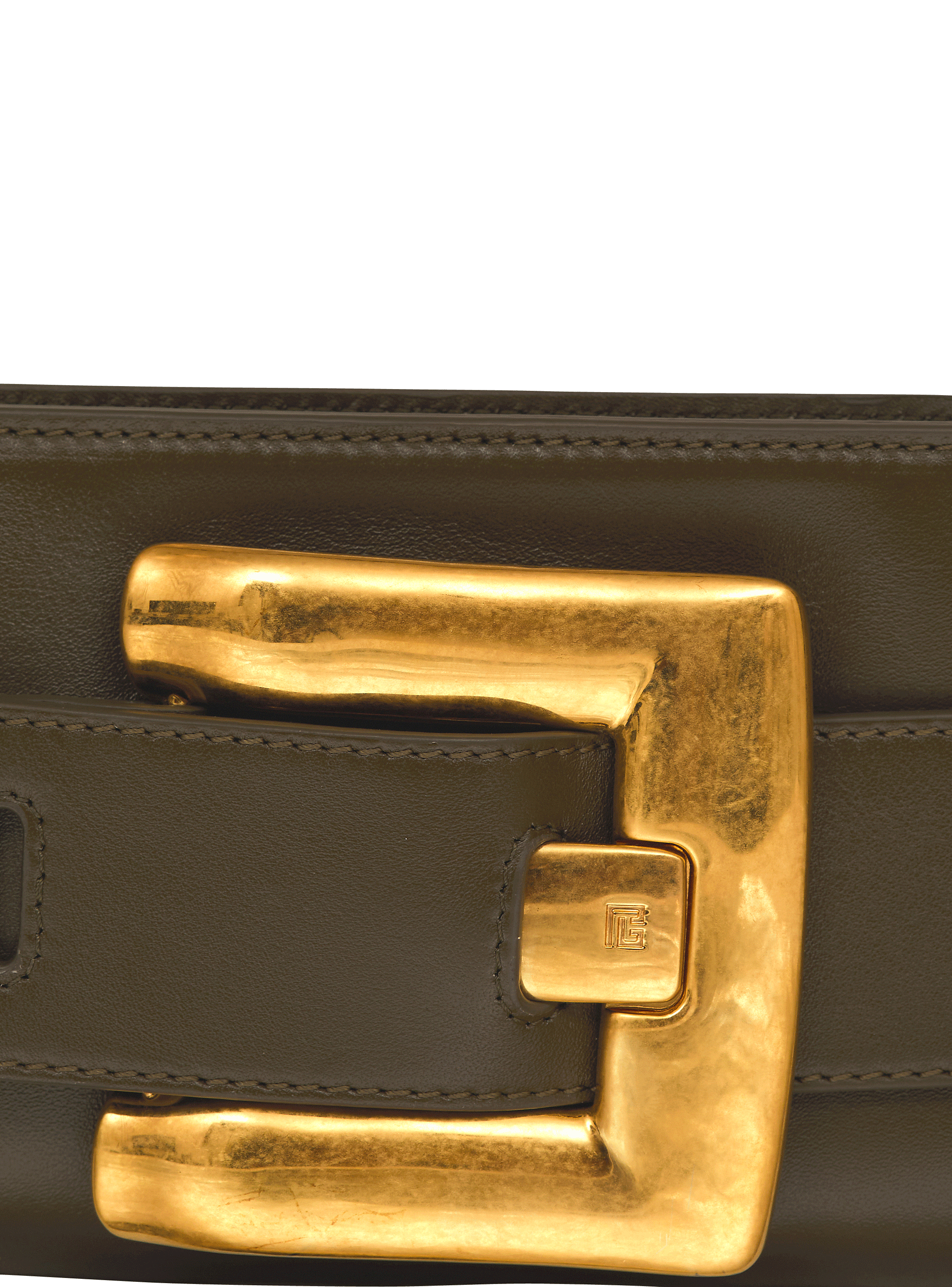 Anthem calfskin leather clutch