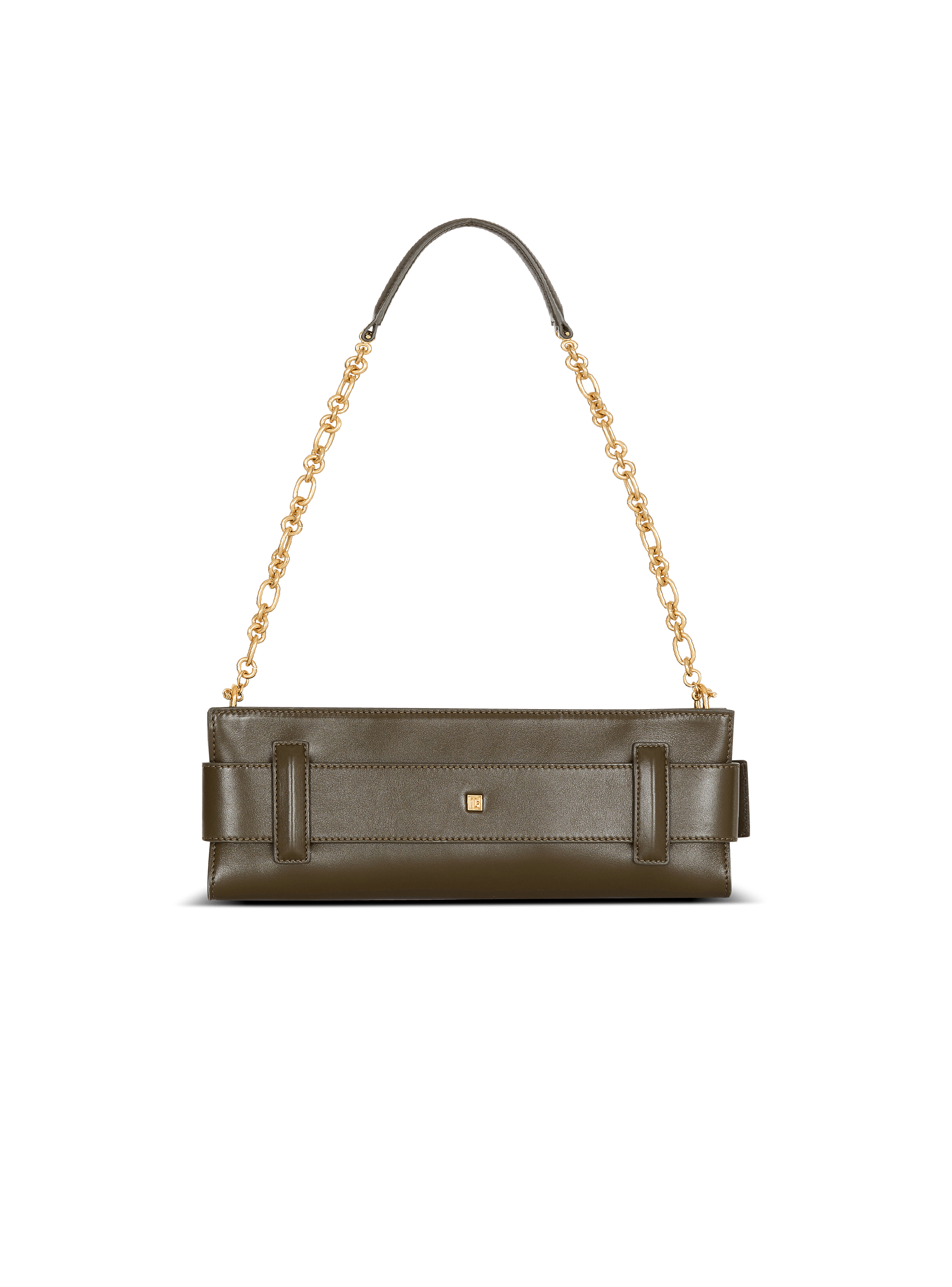 Anthem calfskin leather clutch