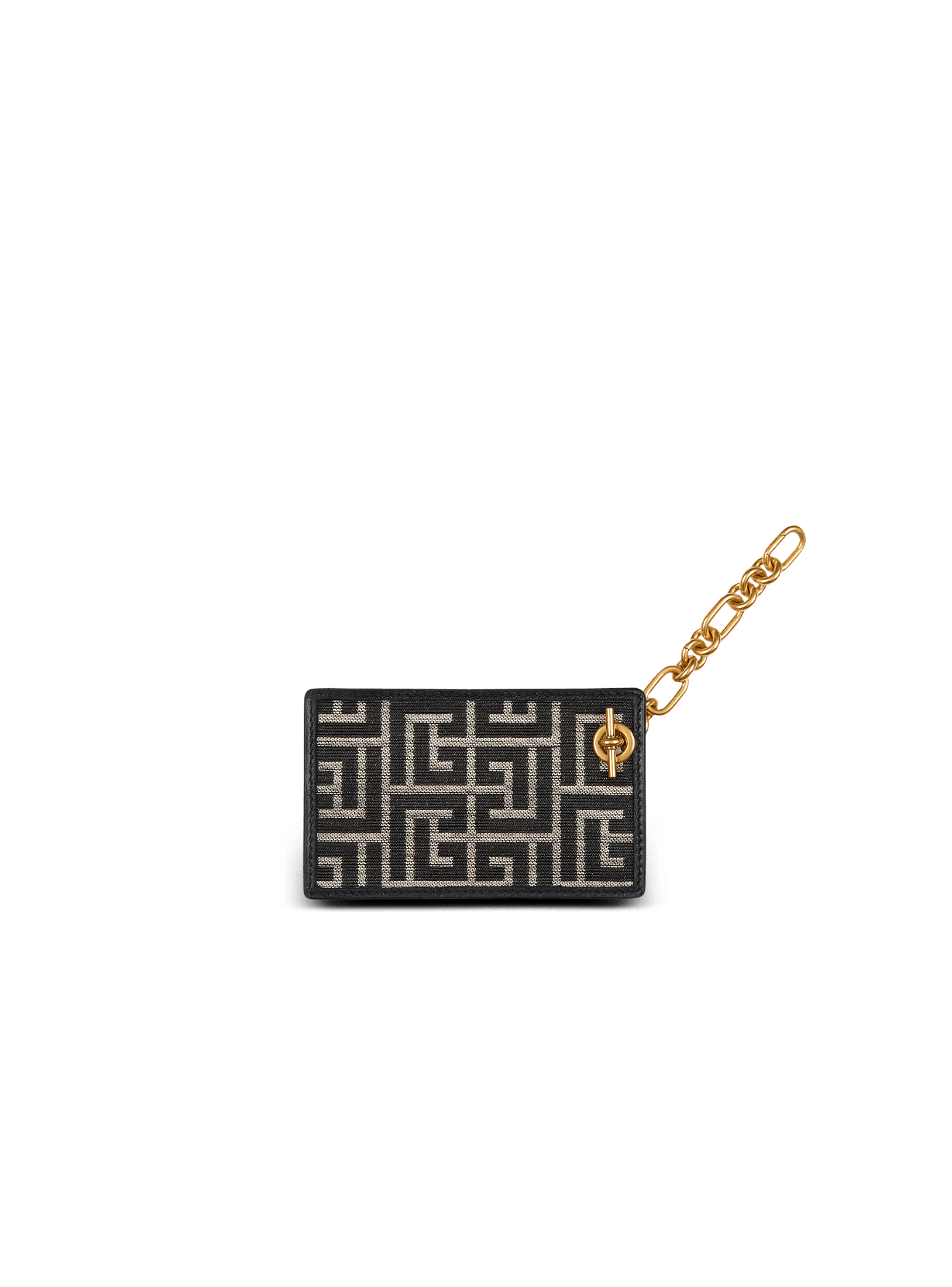 Pulse monogram jacquard card holder