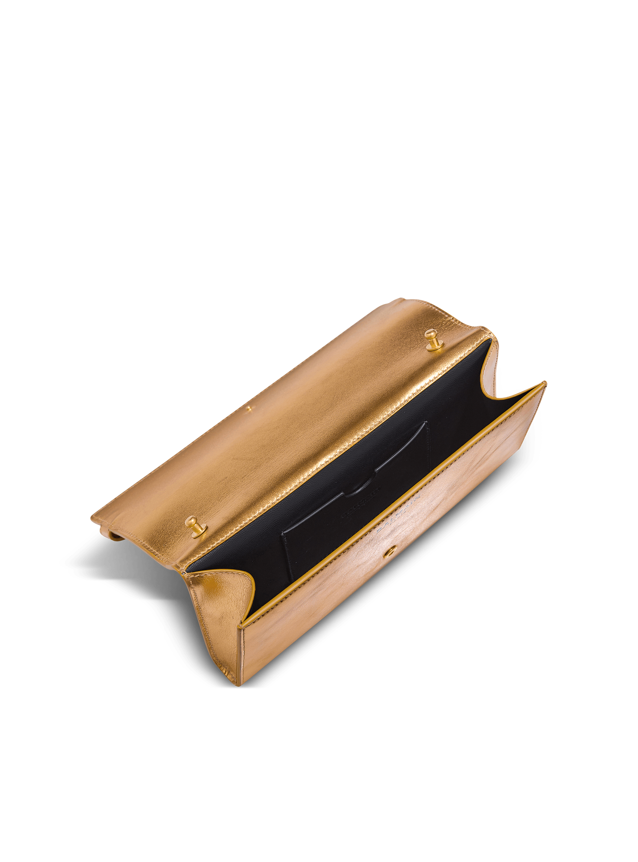 Shuffle wallet in lamé leather