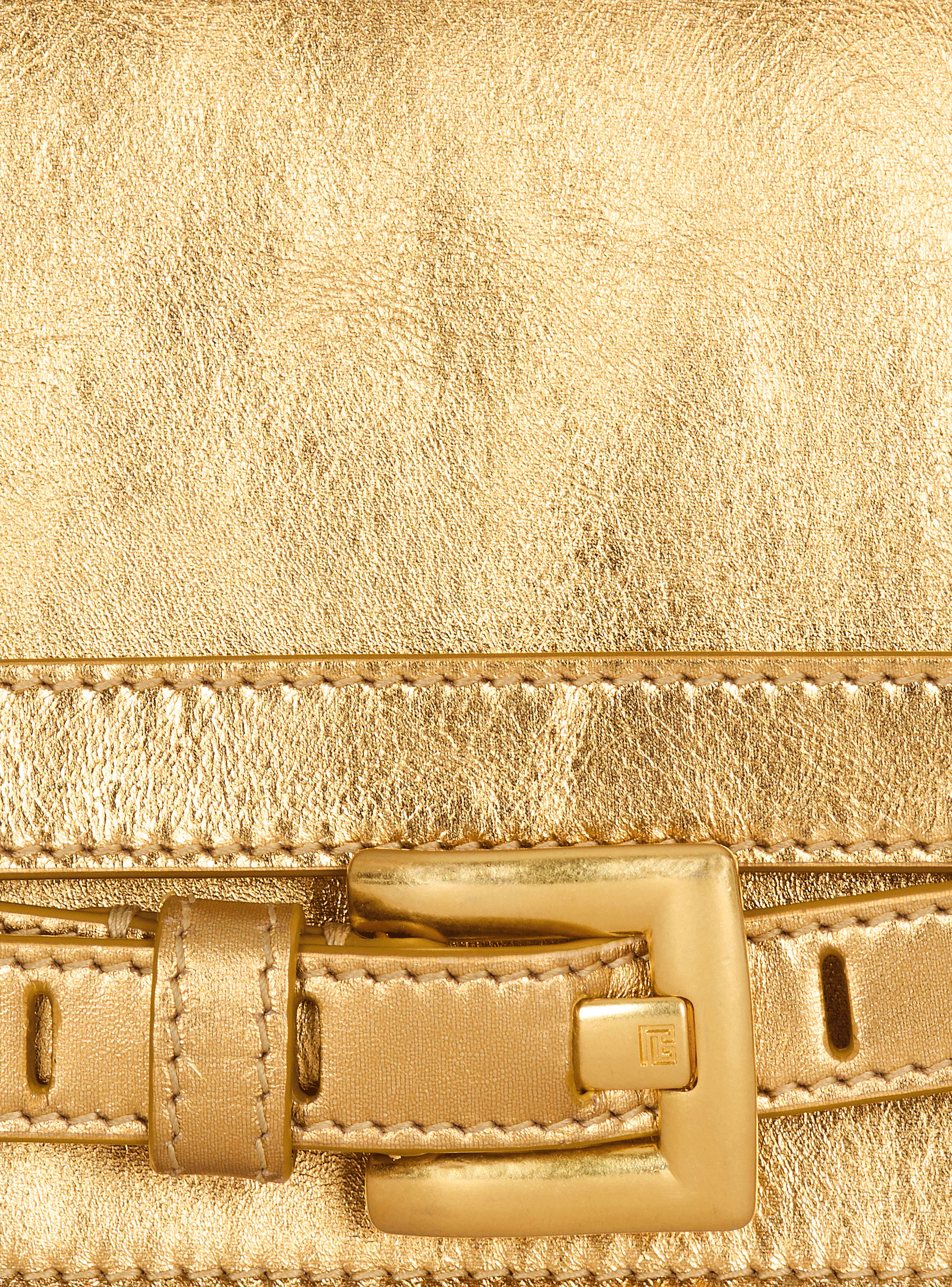 Shuffle wallet in lamé leather