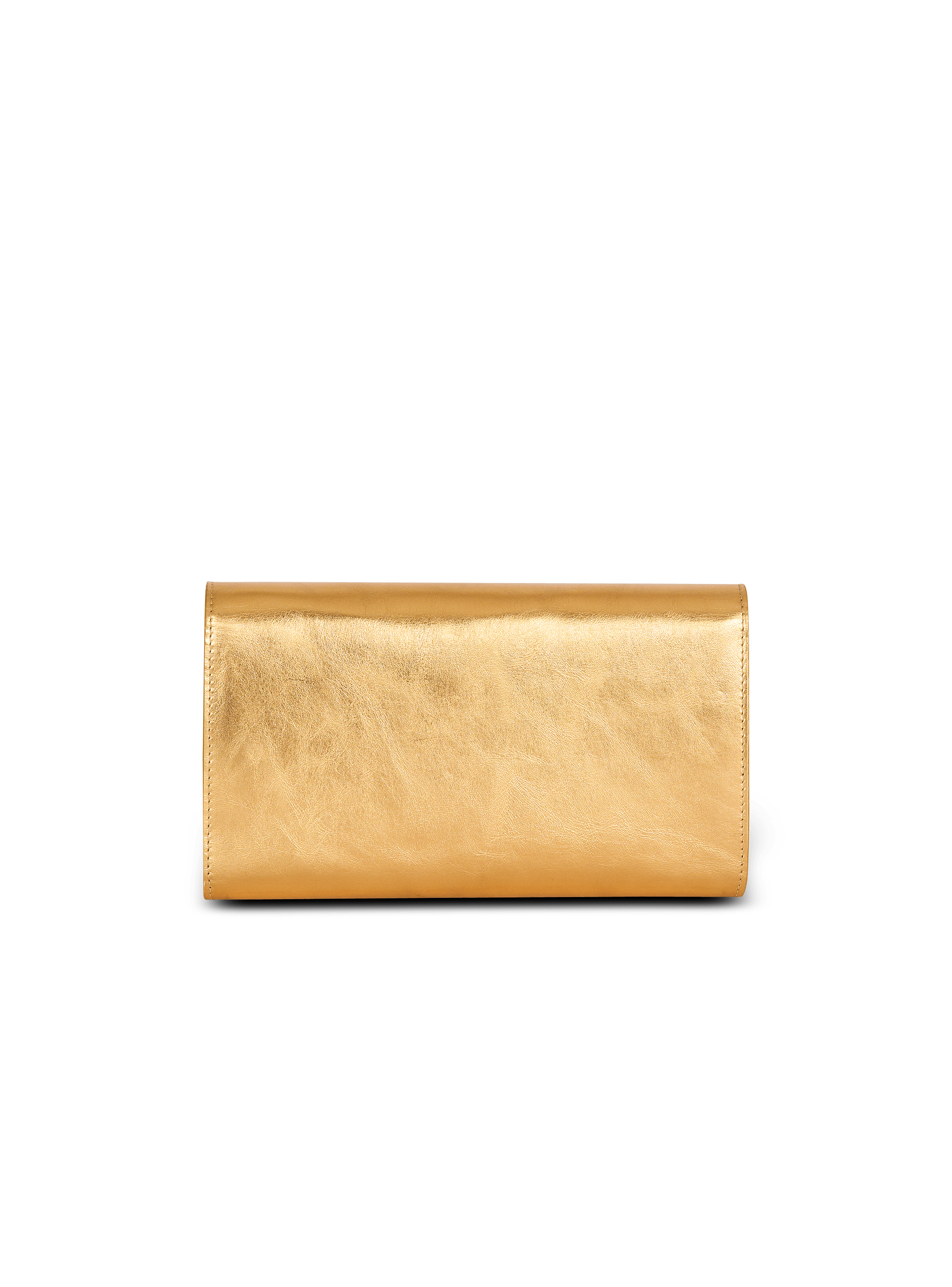 Shuffle wallet in lamé leather