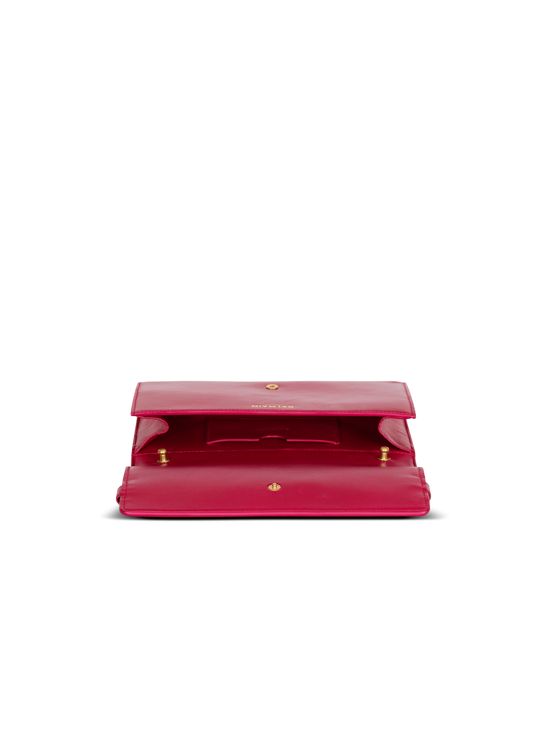 Shuffle calfskin wallet with chain