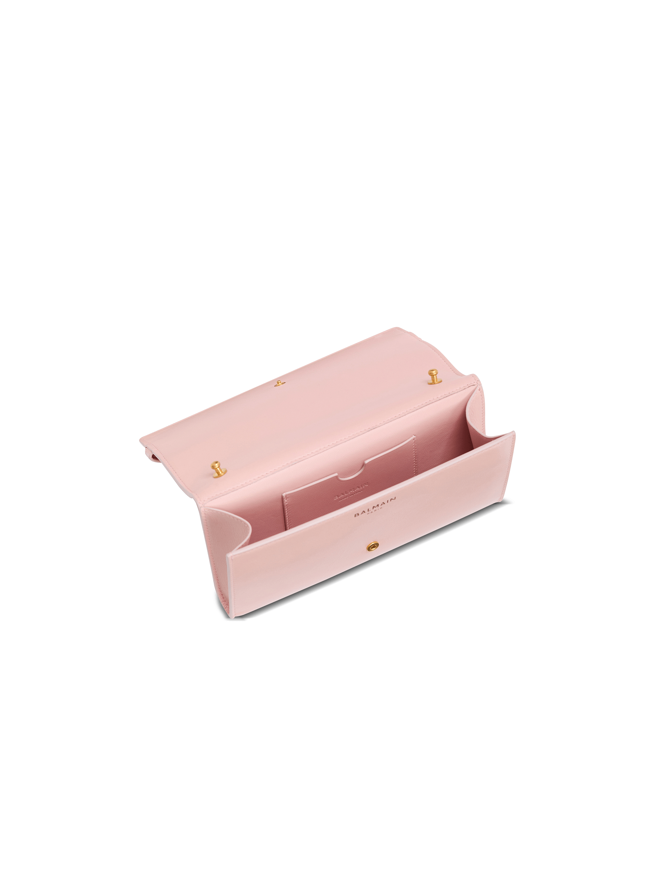 Shuffle calfskin wallet with chain