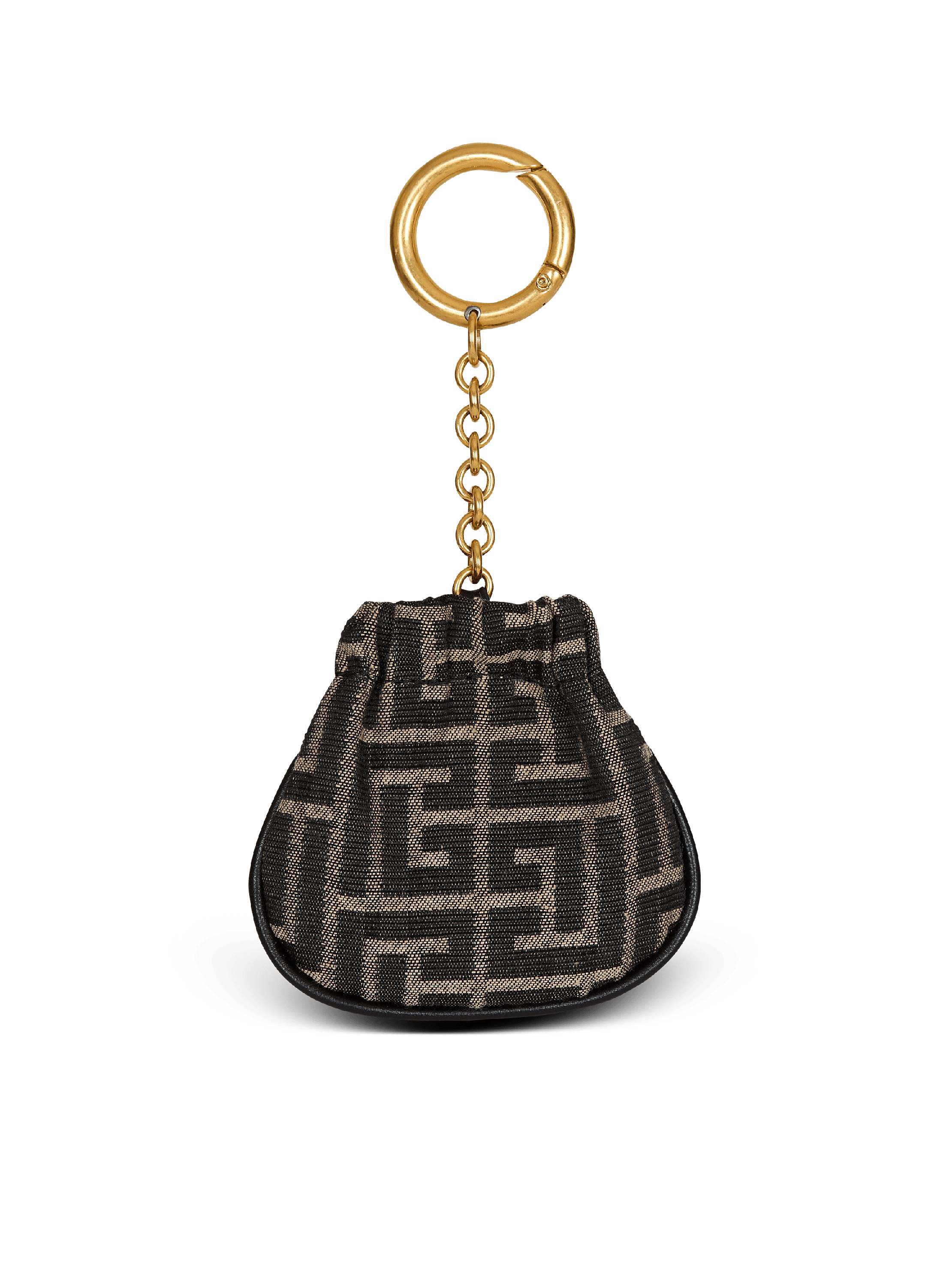 Pulse monogram jacquard key ring