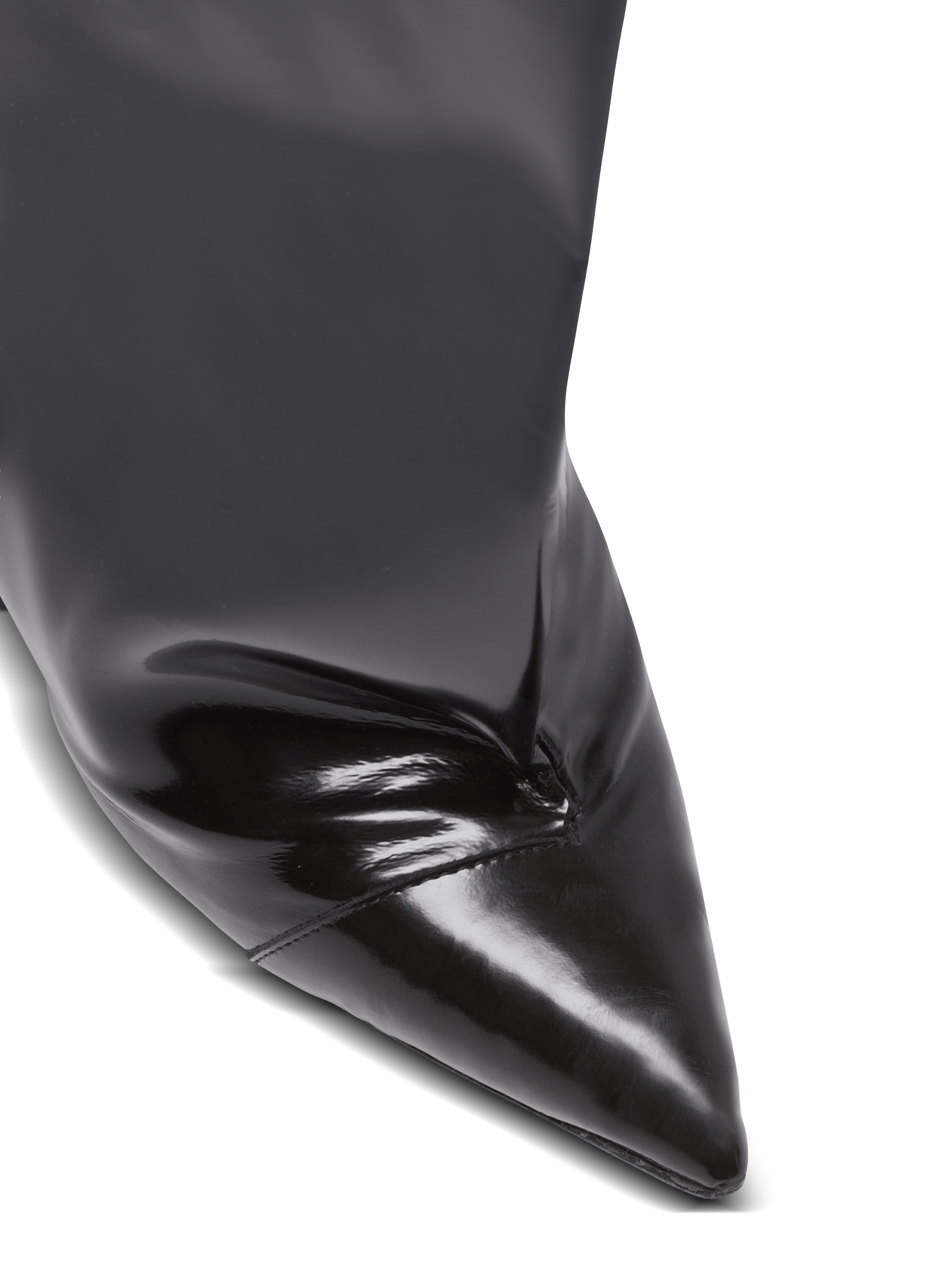 Wedge calfskin leather boots