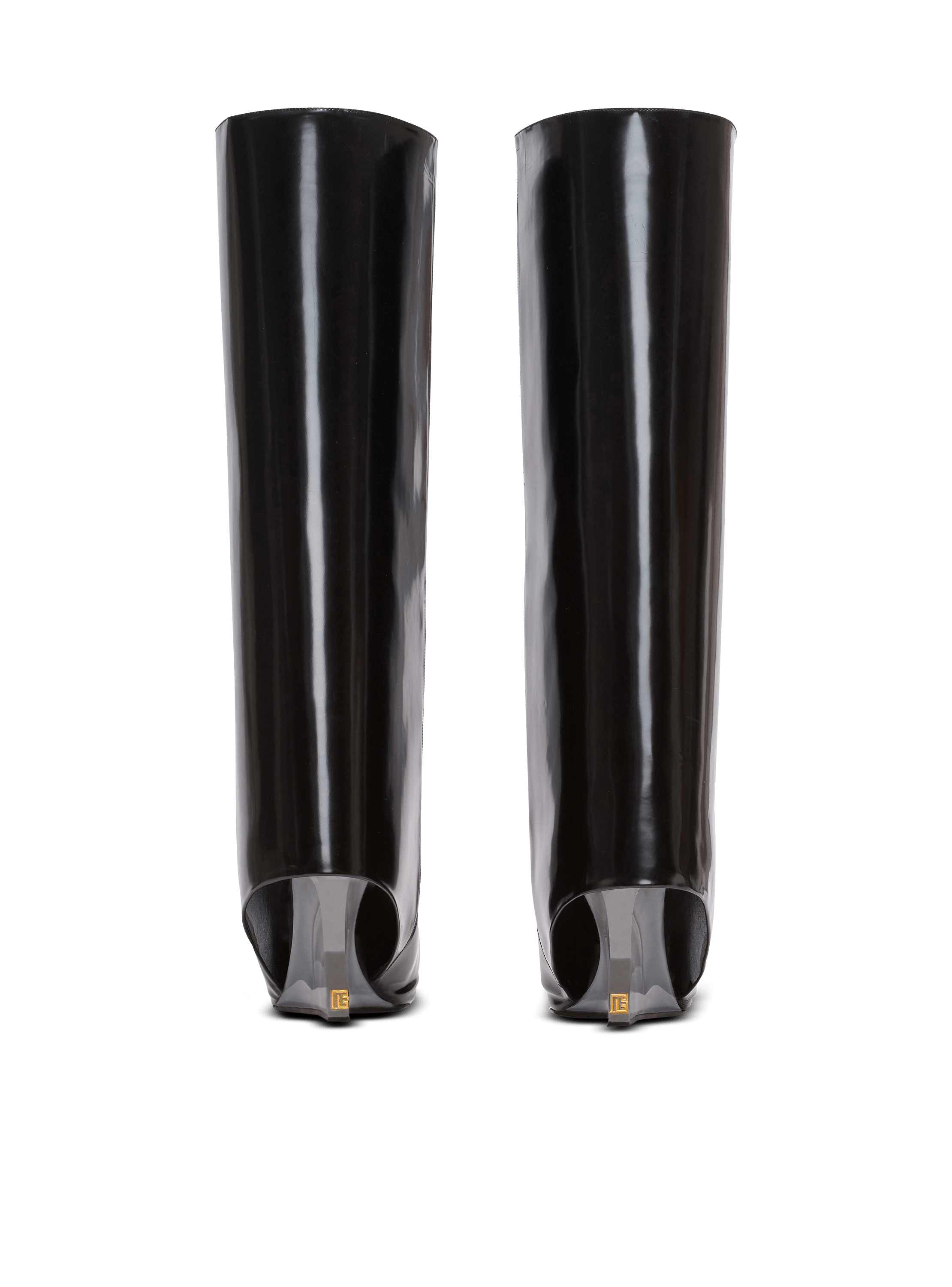 Wedge calfskin leather boots