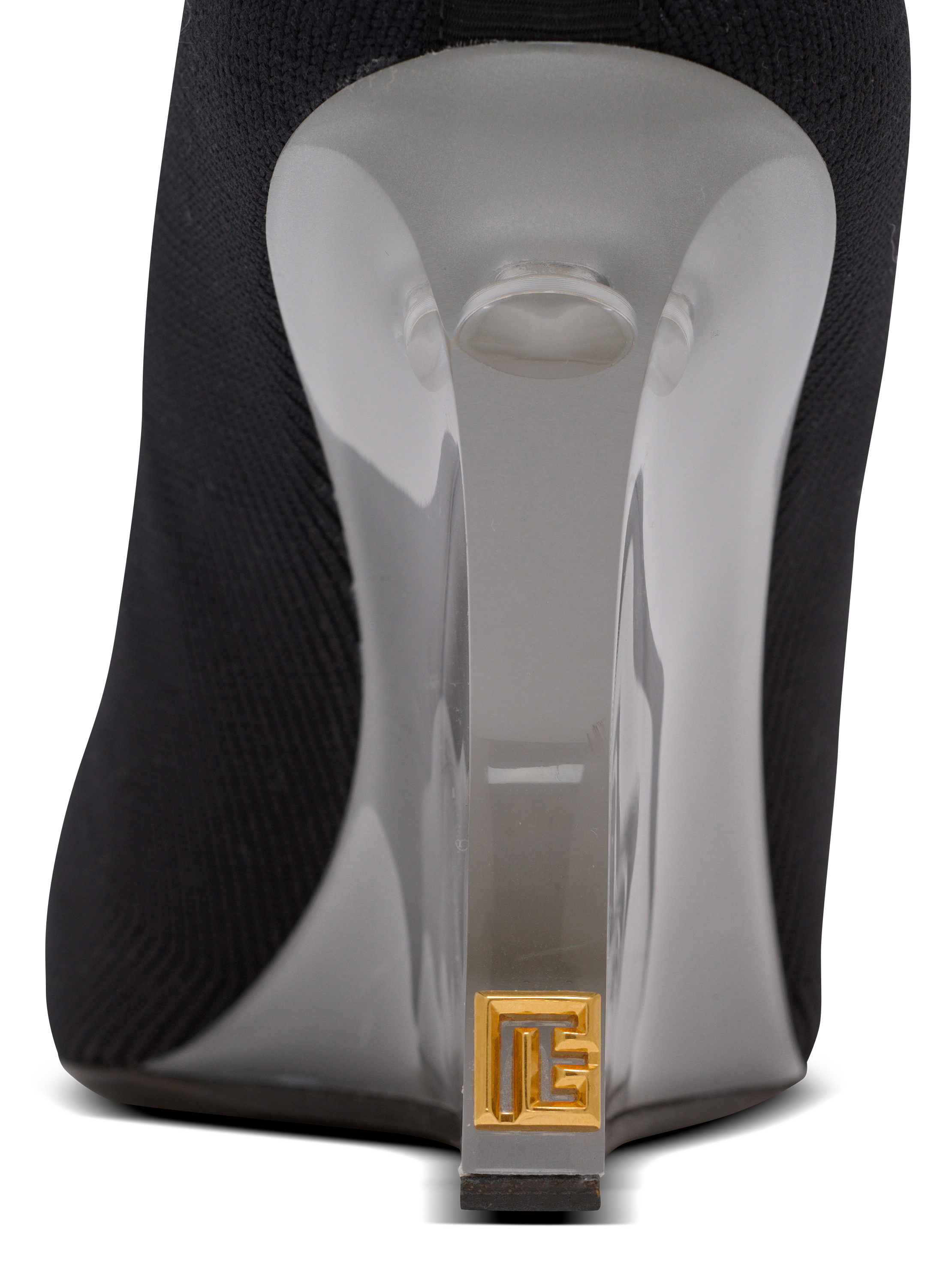 Wedge knit ankle boots