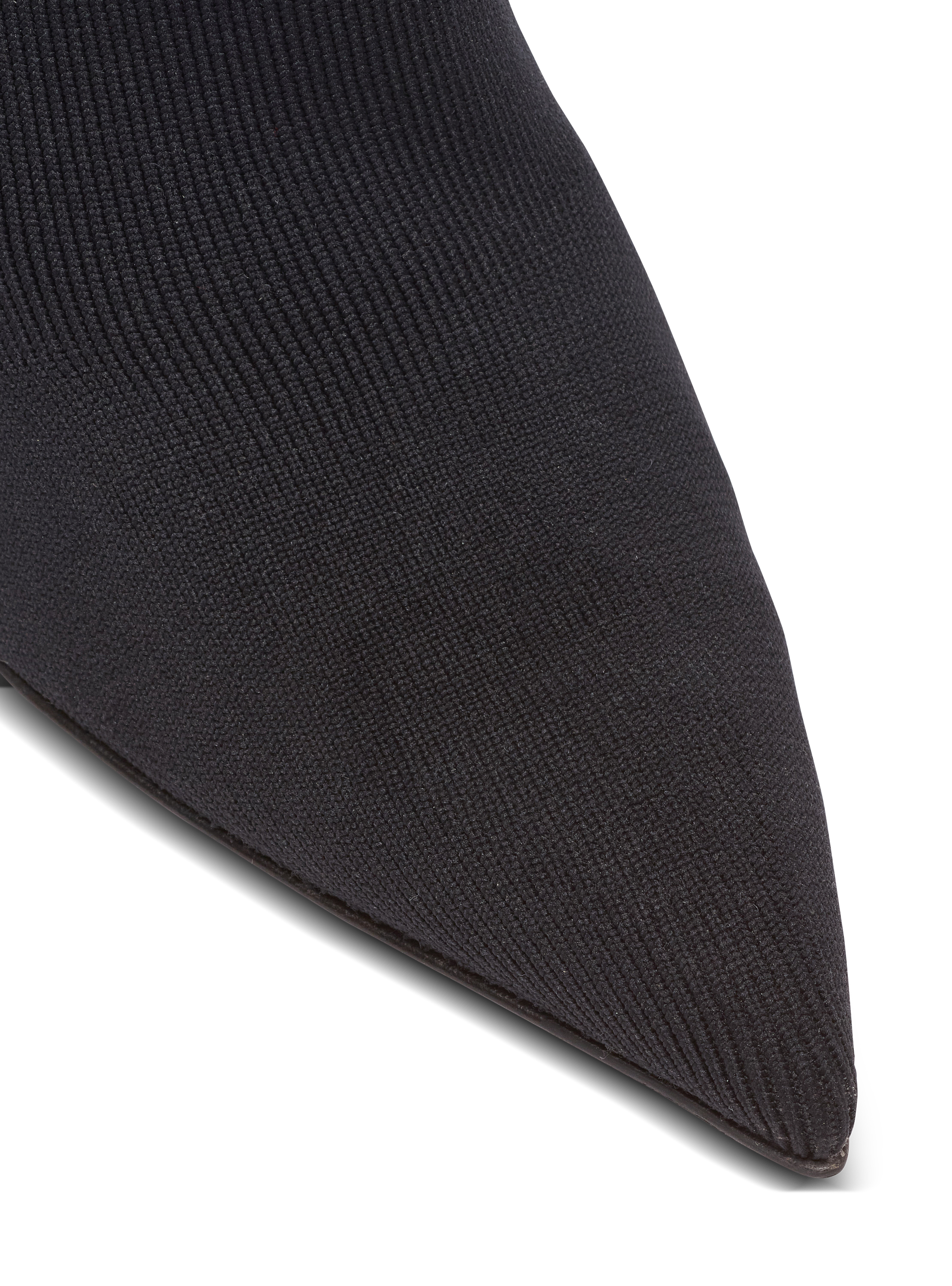 Wedge knit ankle boots