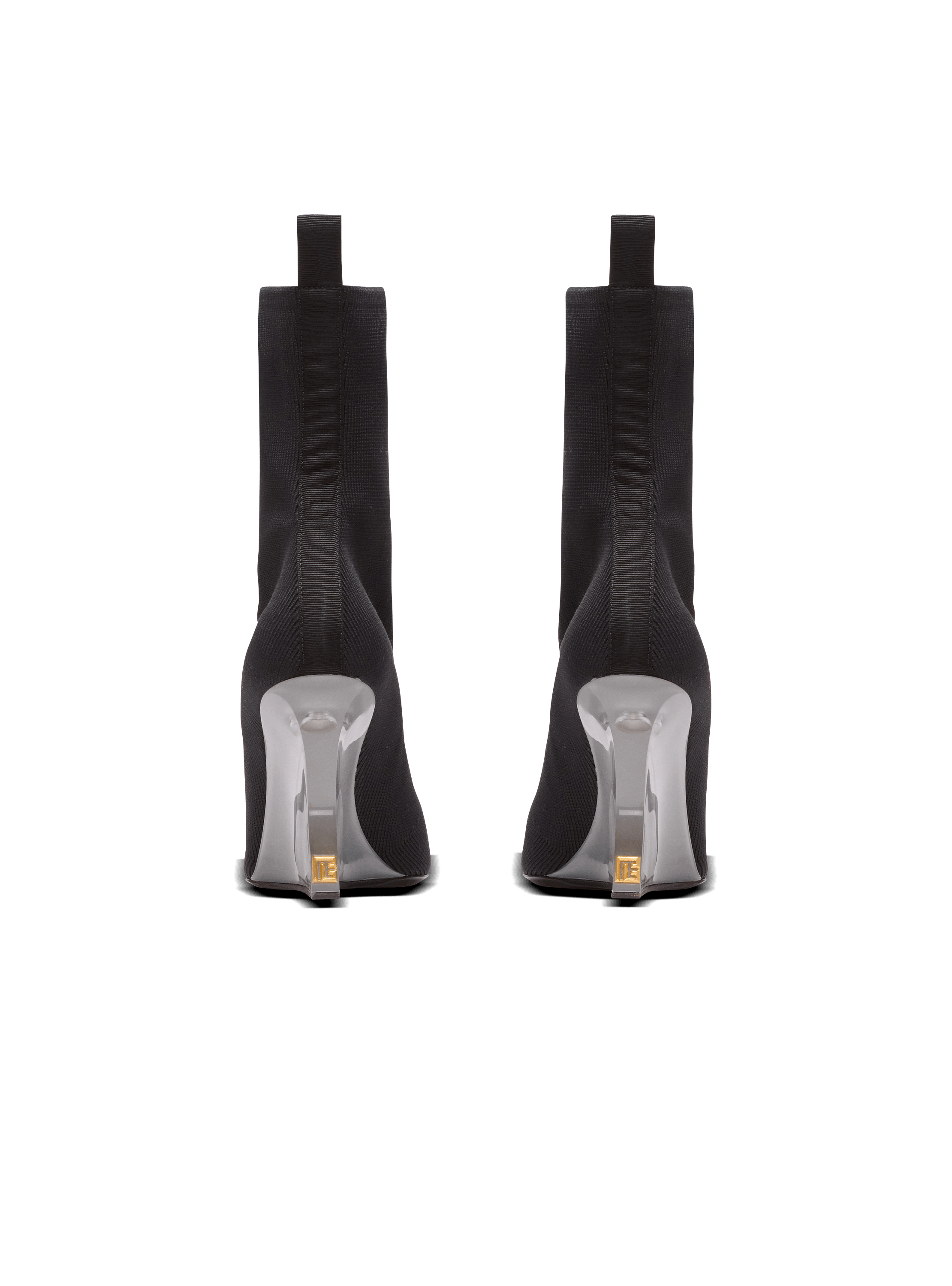 Wedge knit ankle boots