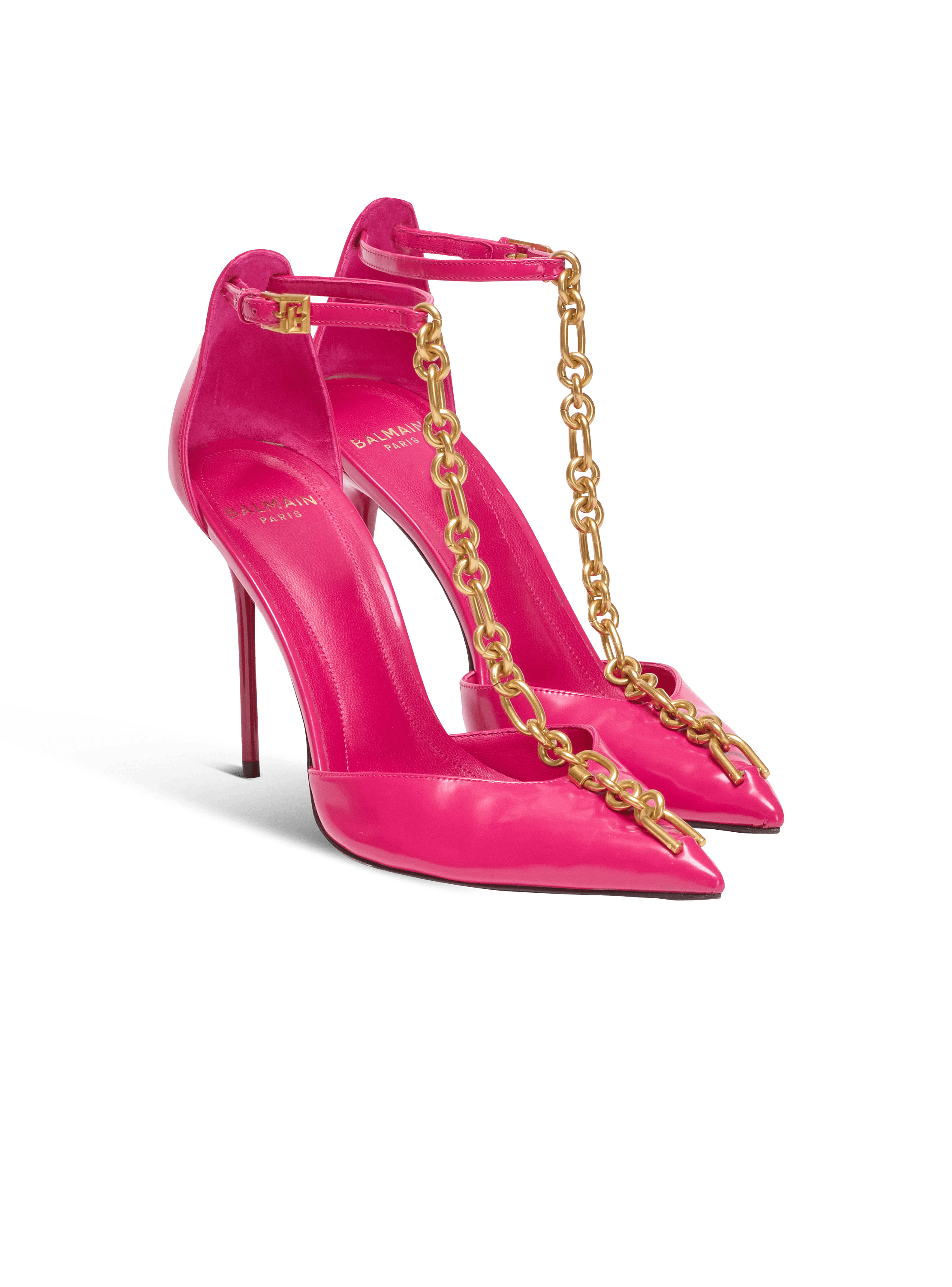 Sync patent leather stilettos