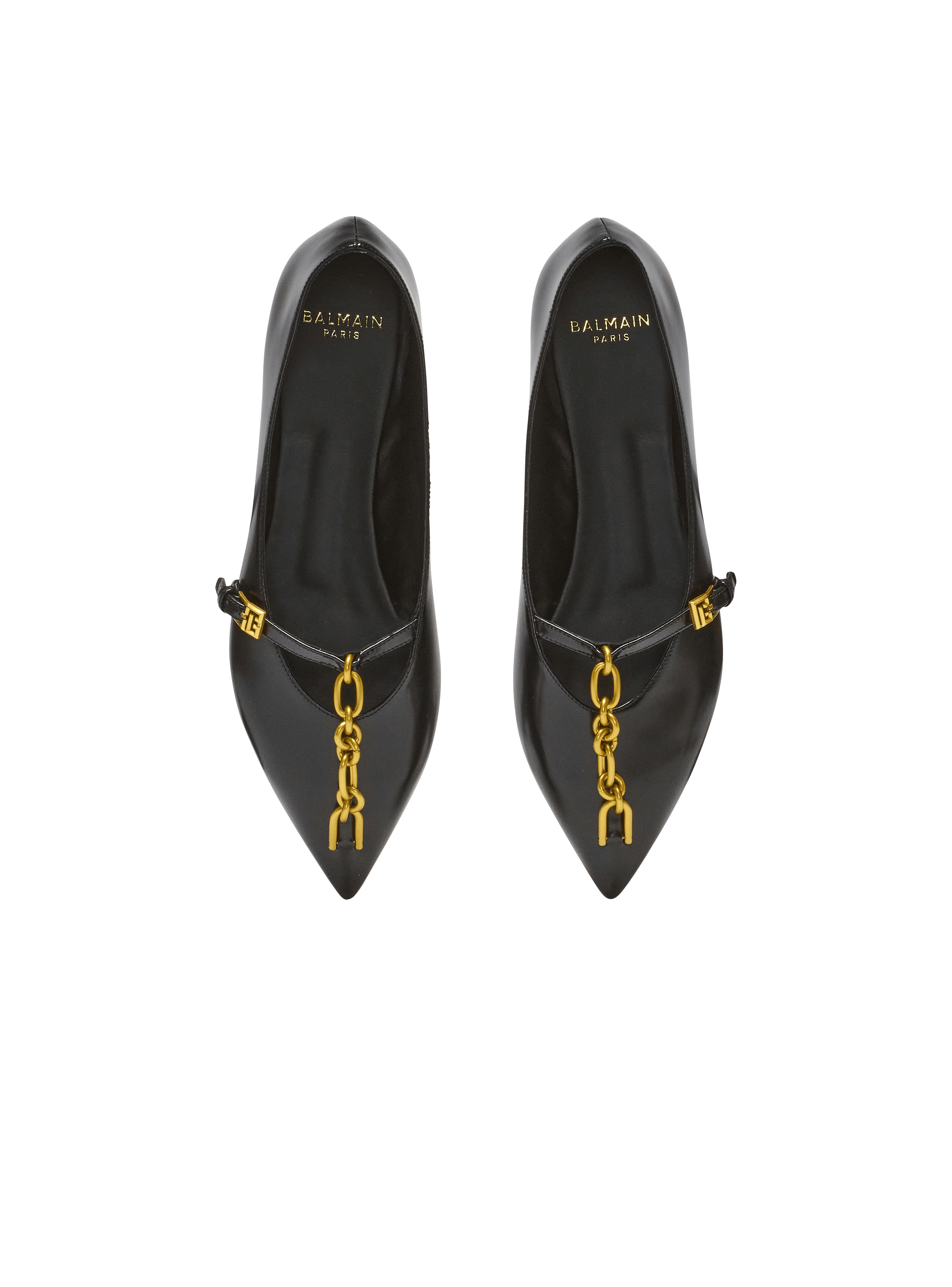 Shiny lambskin Sync ballet flats