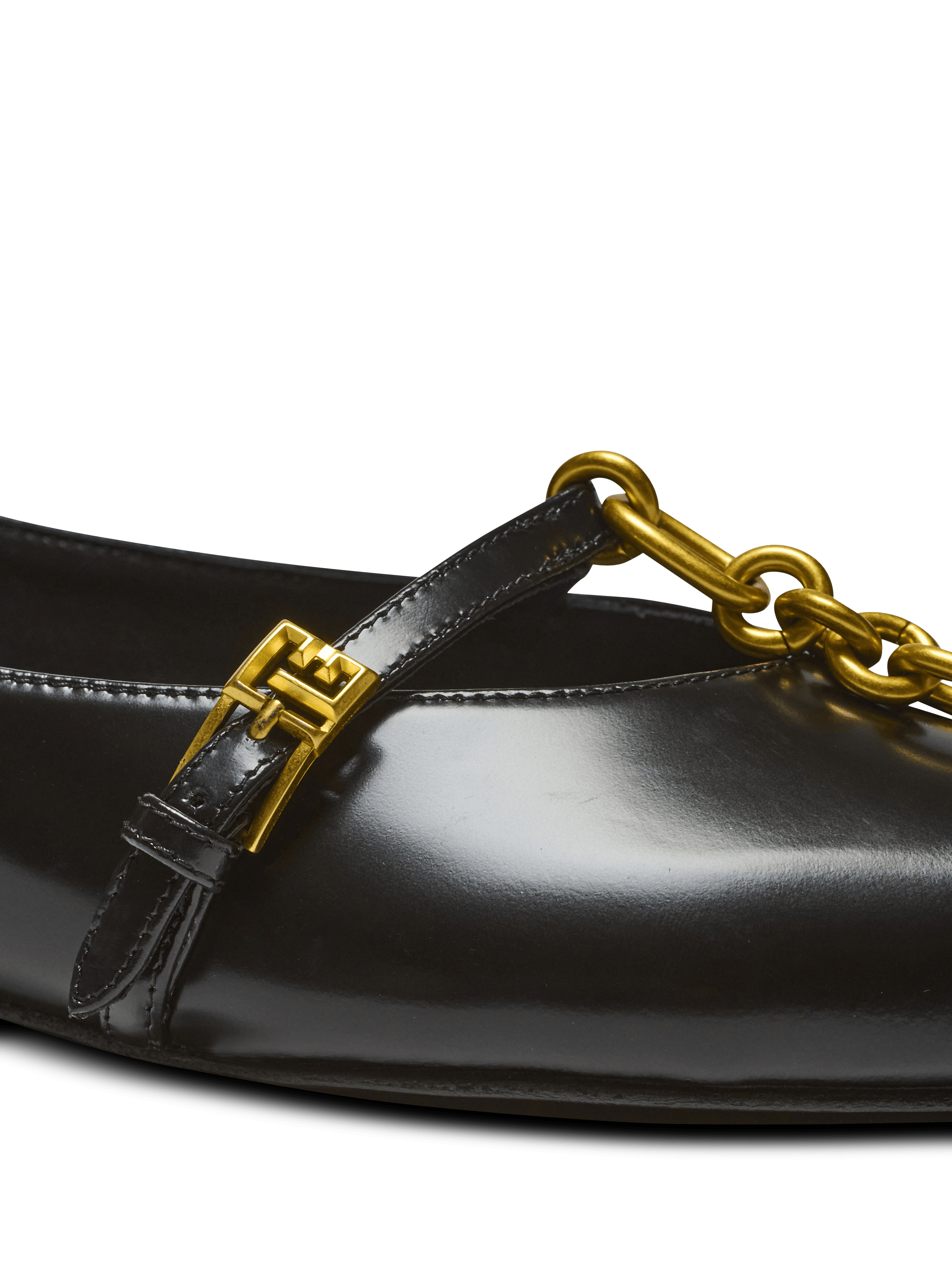 Shiny lambskin Sync ballet flats