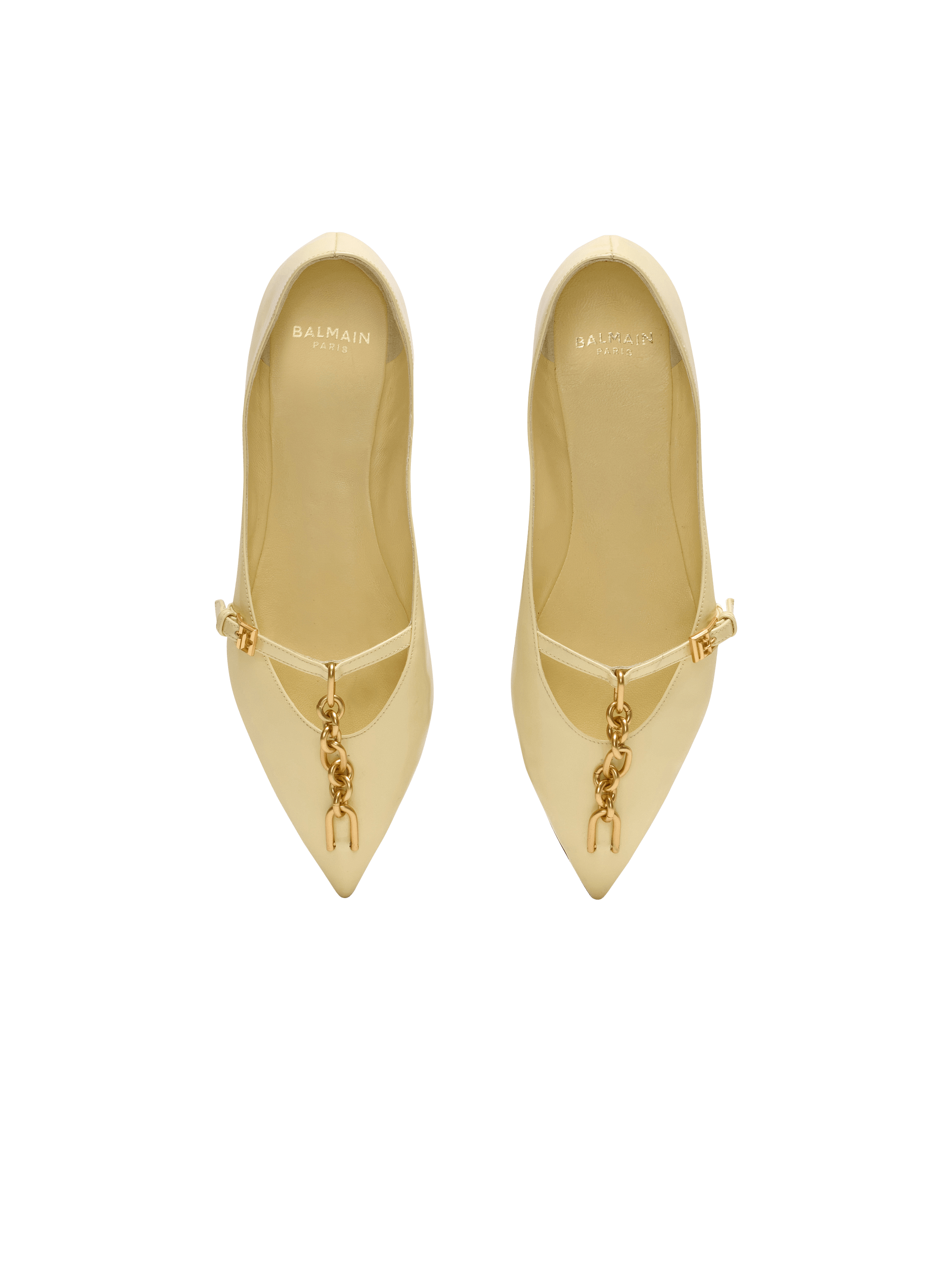 Shiny lambskin Sync ballet flats