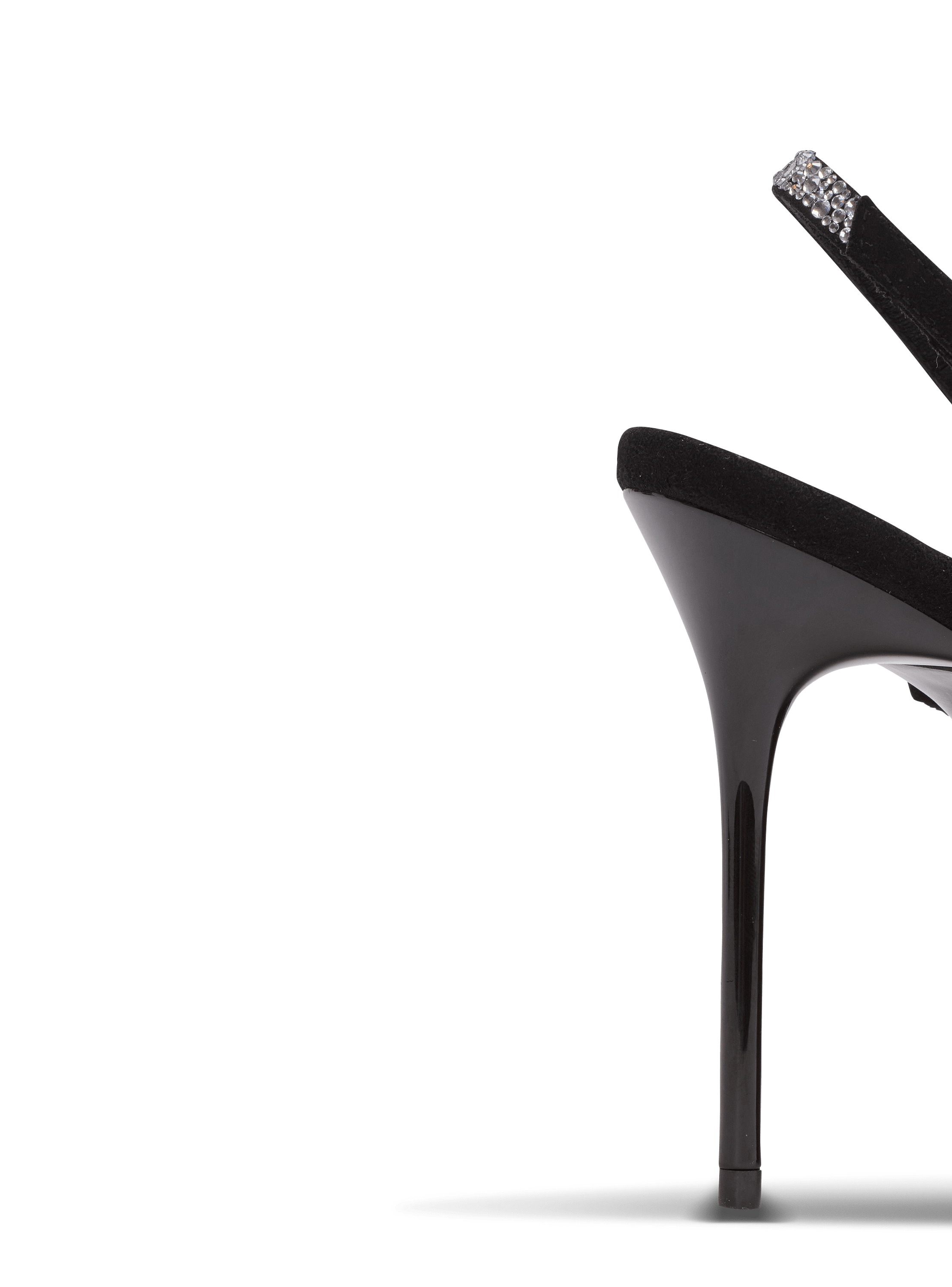 Fringed suede and rhinestone sandals