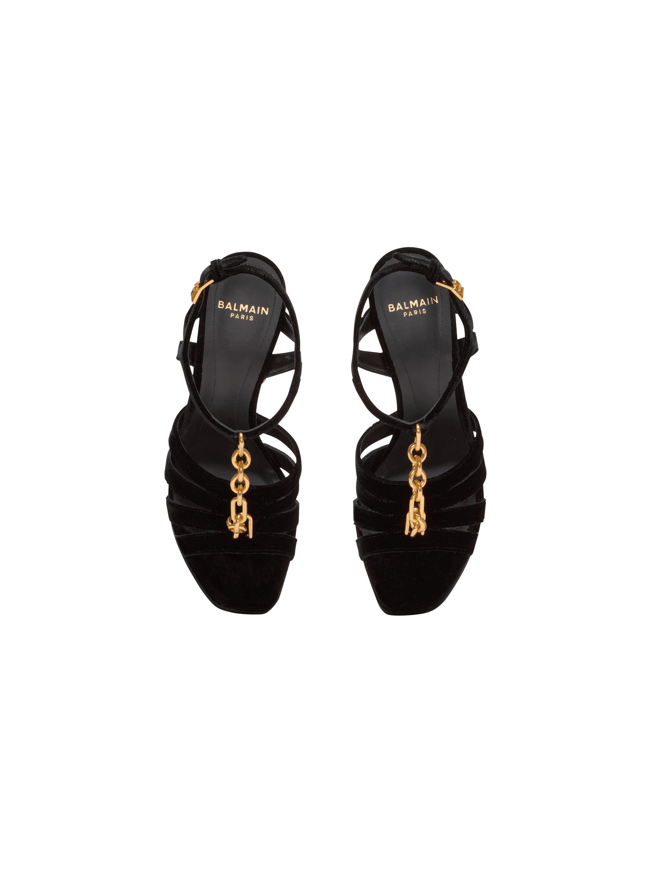 Velvet platform Sync sandals