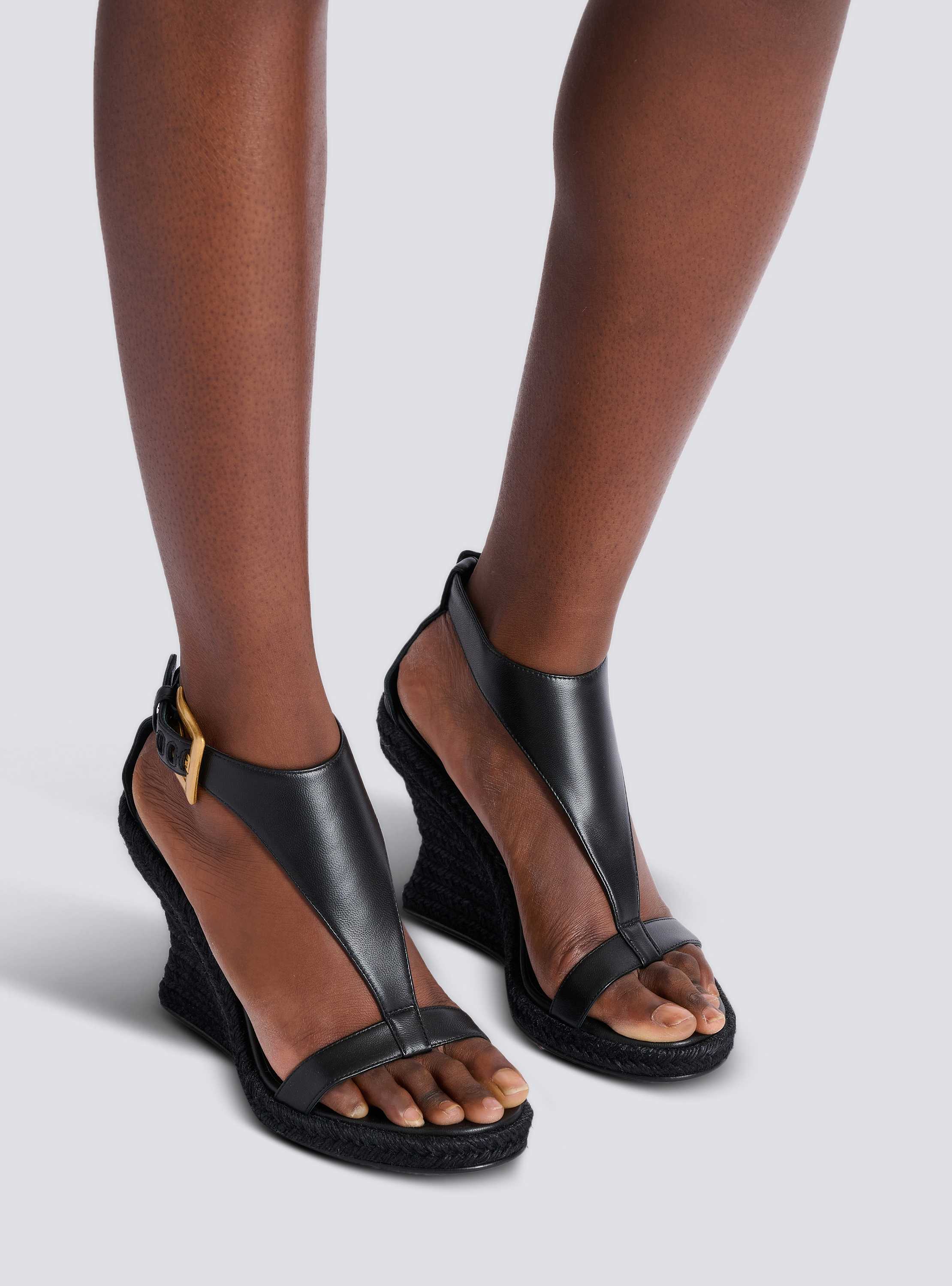 Anthem wedge lambskin espadrilles