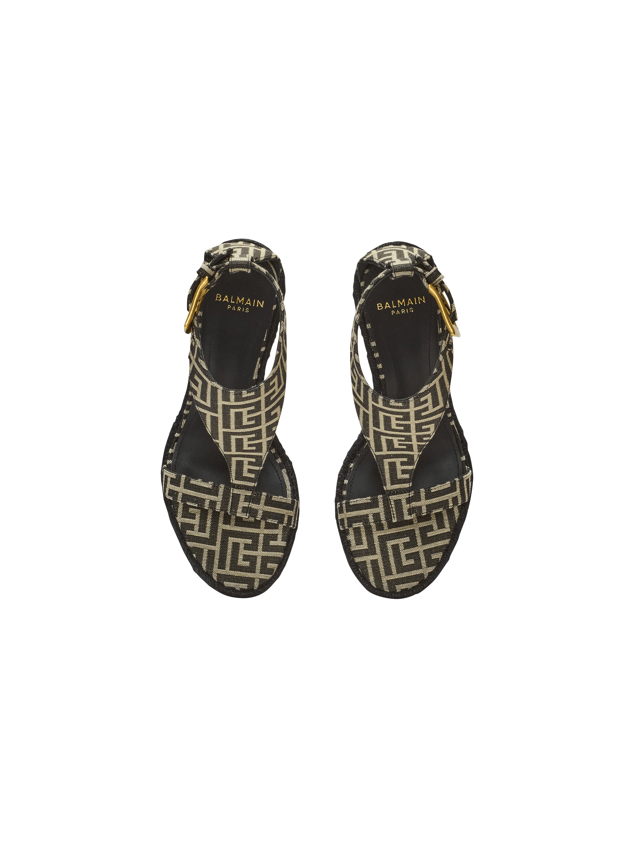 Anthem wedge espadrilles in monogram jacquard 